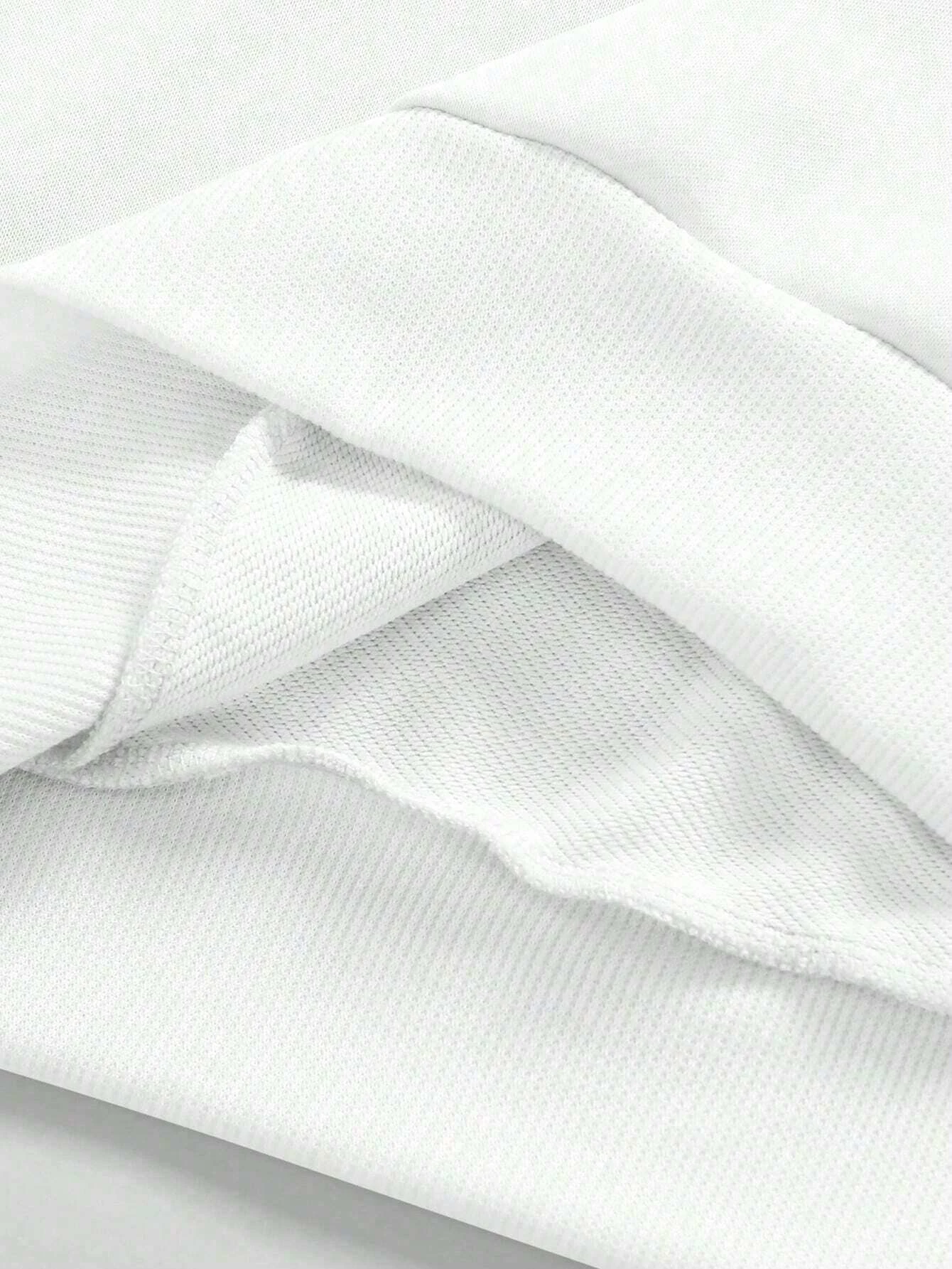 TRUST NO ONE TASARIM SWEATSHIRT - beyaz