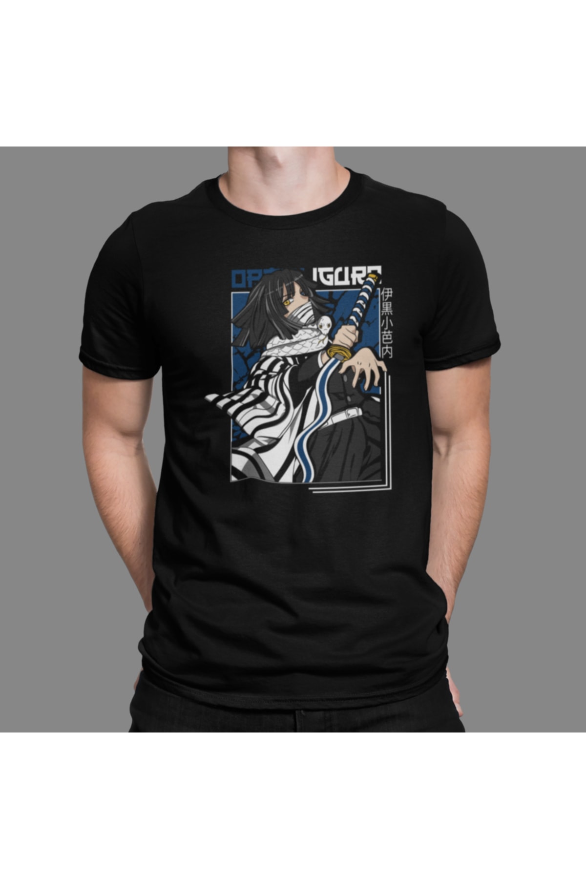 Anime Demon Slayer Tshirt Bisiklet Yaka