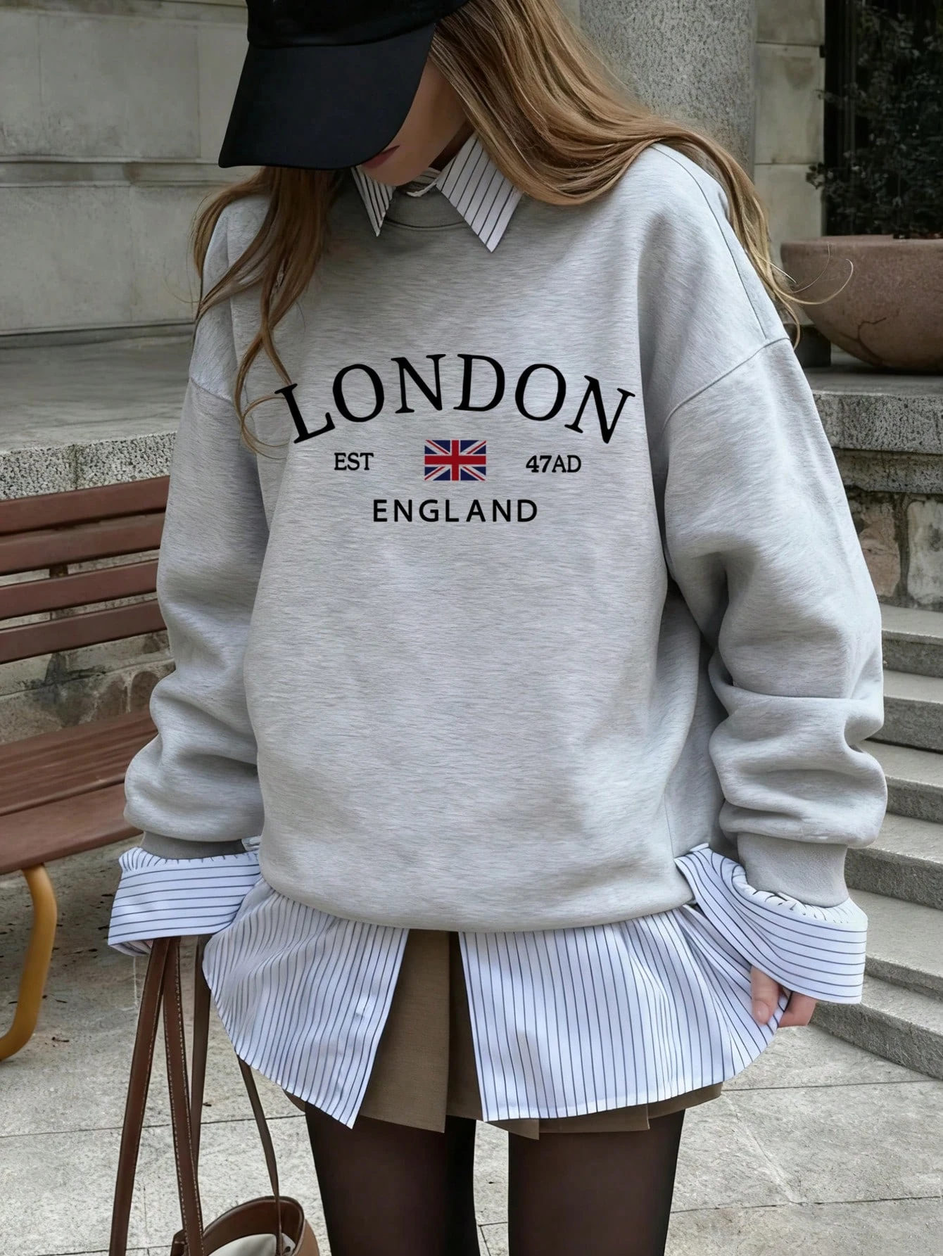 LONDON SWEATSHIRT - gri