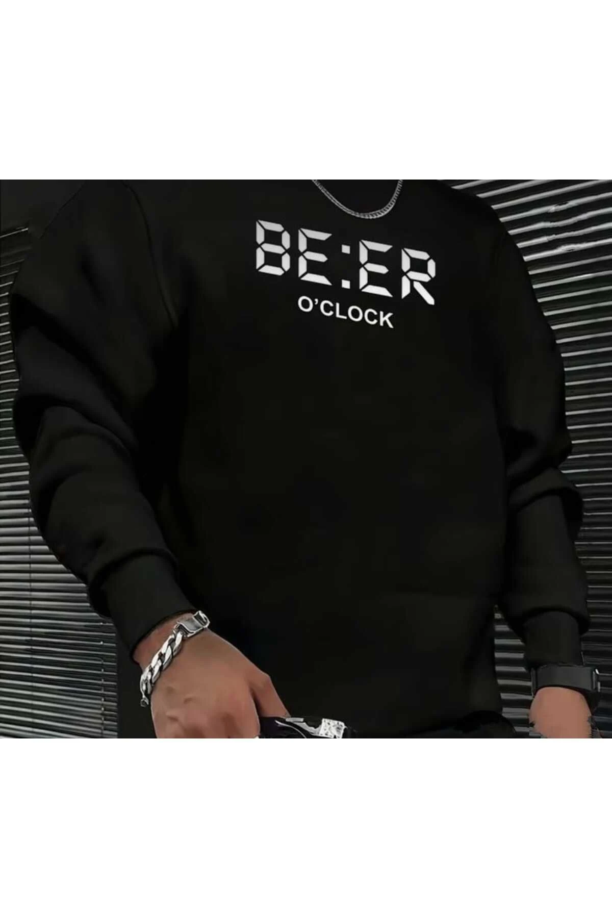 Giyimix Unisex Tasarım Beer Sweatshirt