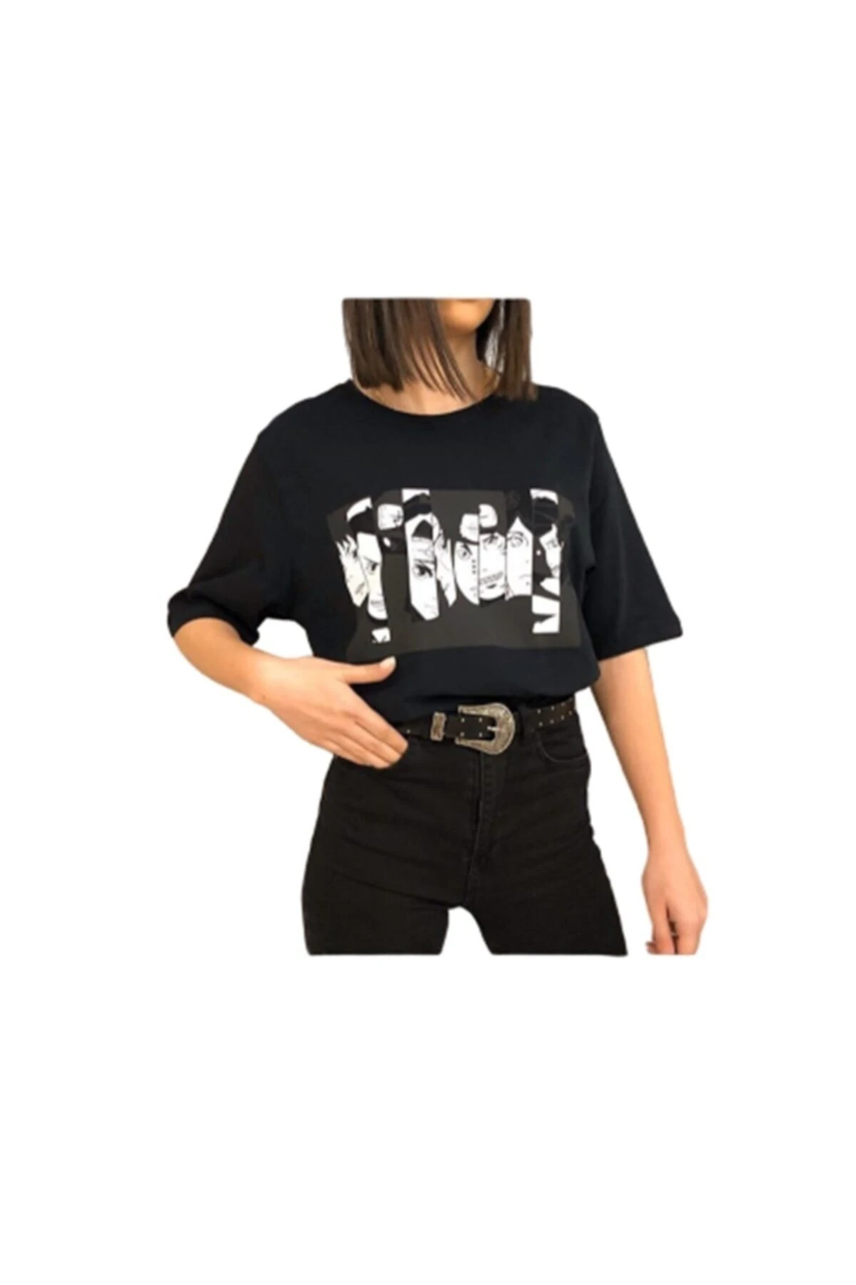 Siyah Naruto Tişört