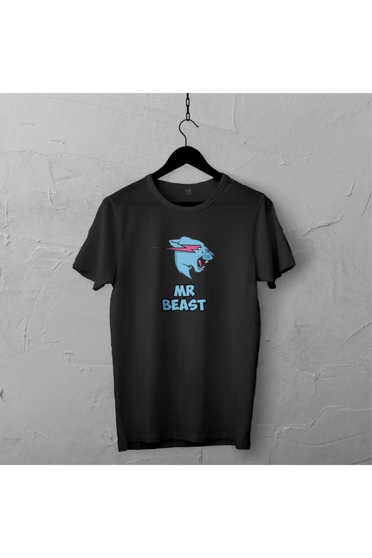 Mr Beast Tasarımlı çocuk T-shirt,çatlama Solma Yapmaz