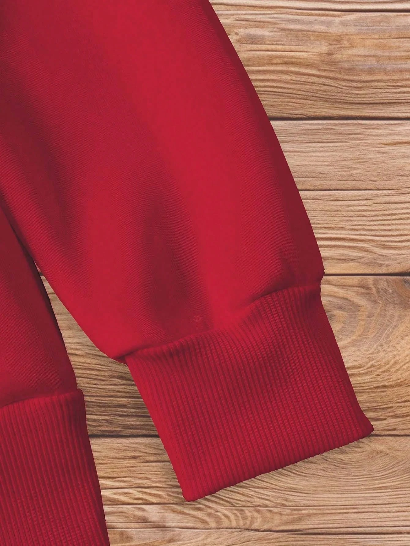 LOVE YAZILI SWEATSHIRT - kırmızı