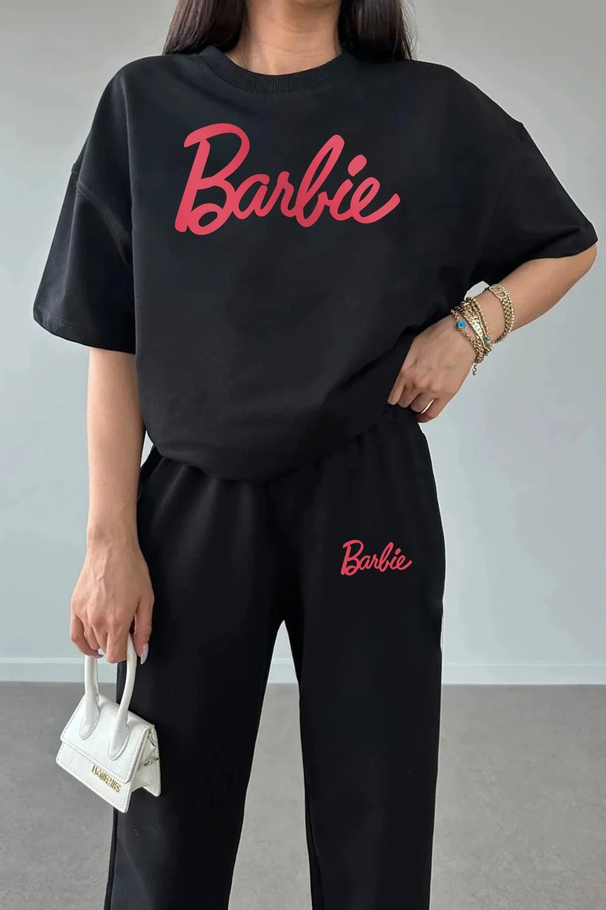 Barbie Tasarım Baskılı Tişört