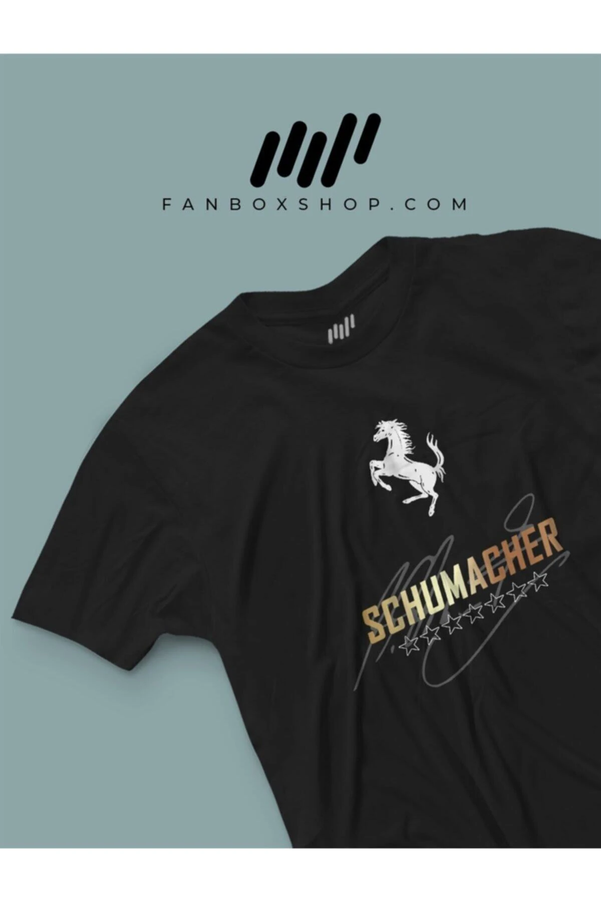 Michael Schumacher Premium Altın Parlak T-shirt