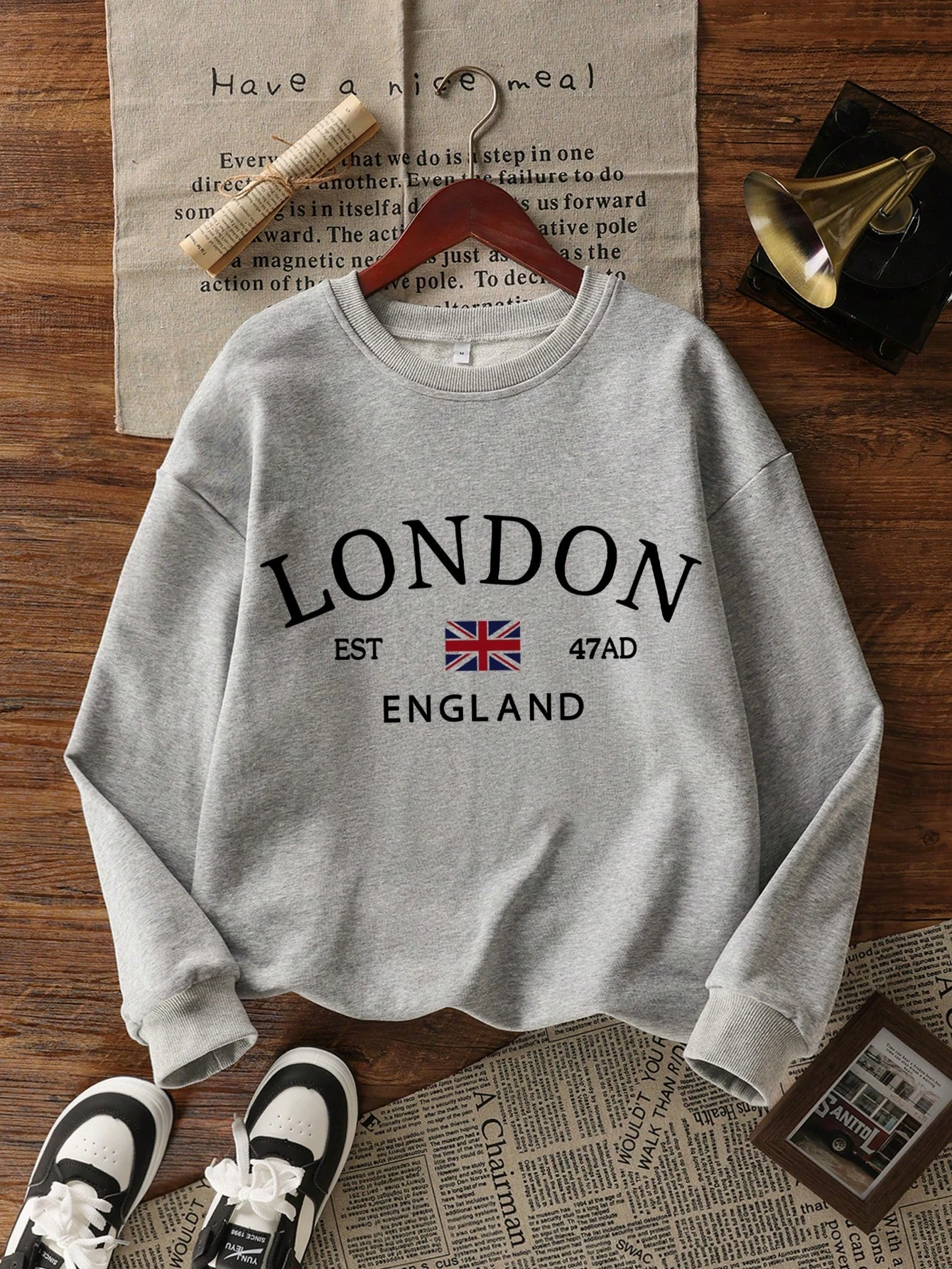 LONDON SWEATSHIRT - gri