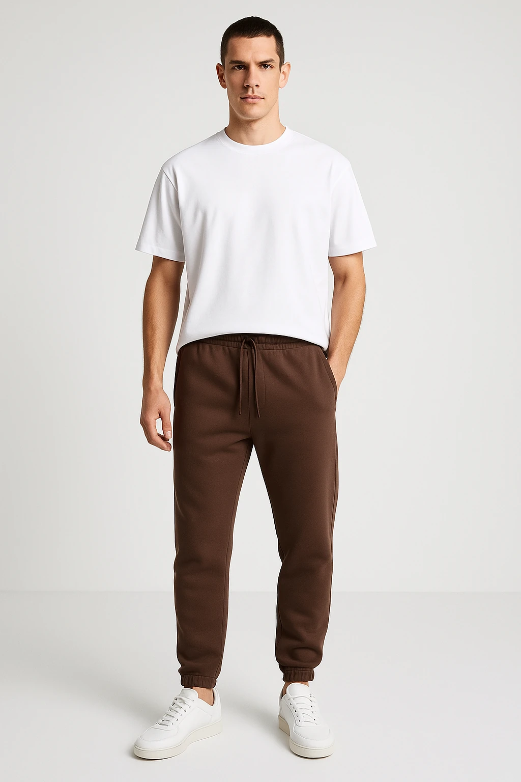 Basic Jogger Eşofman Altı - kahverengi