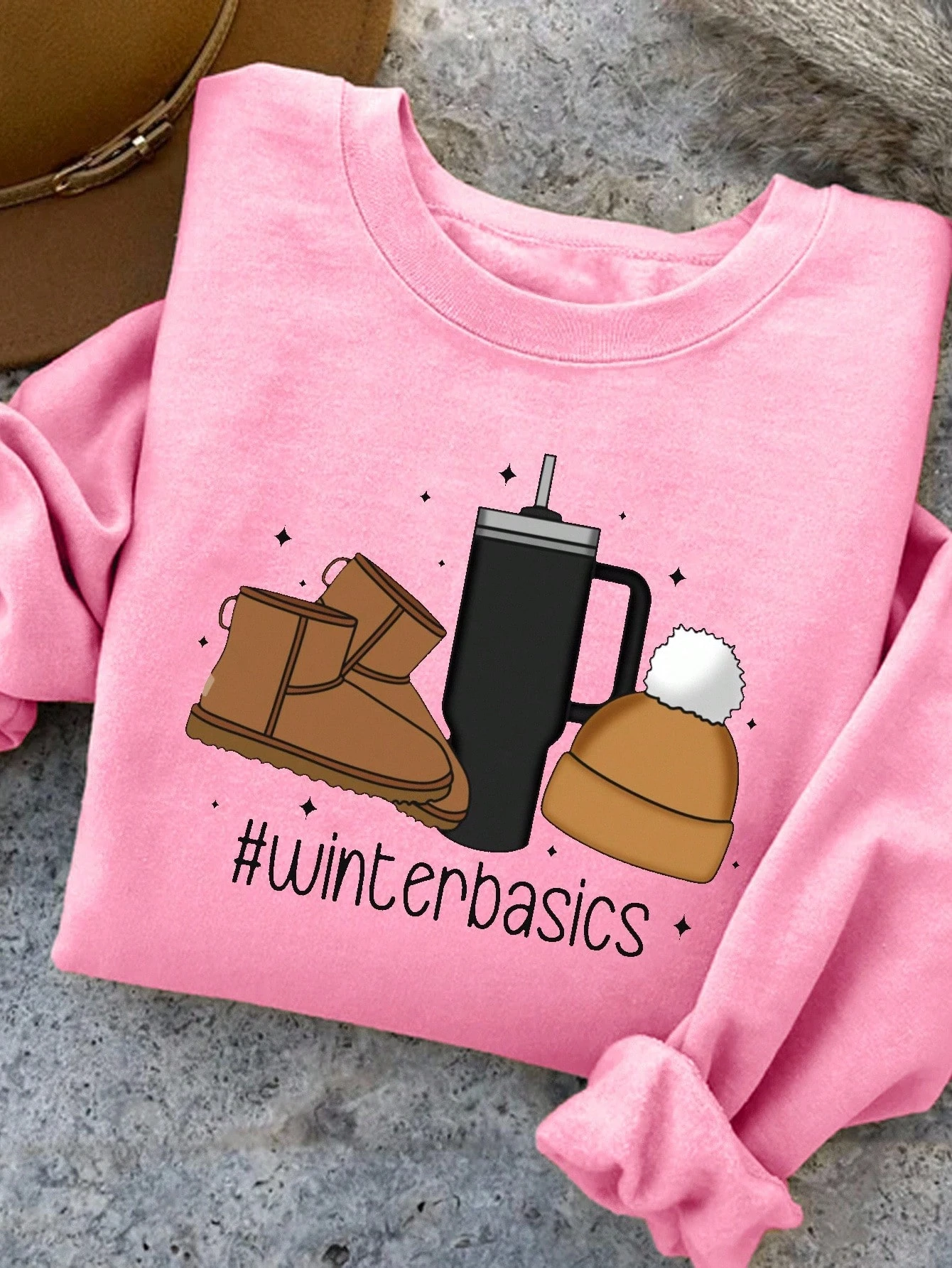 WINTER BASICS SWEATSHIRT - pembe