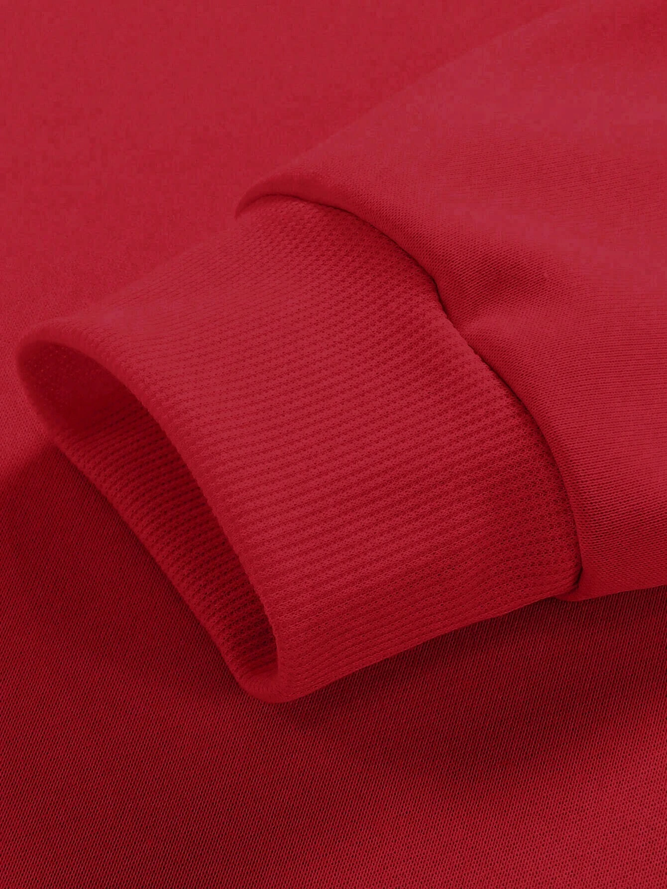 TRUST NO ONE TASARIM SWEATSHIRT - kırmızı