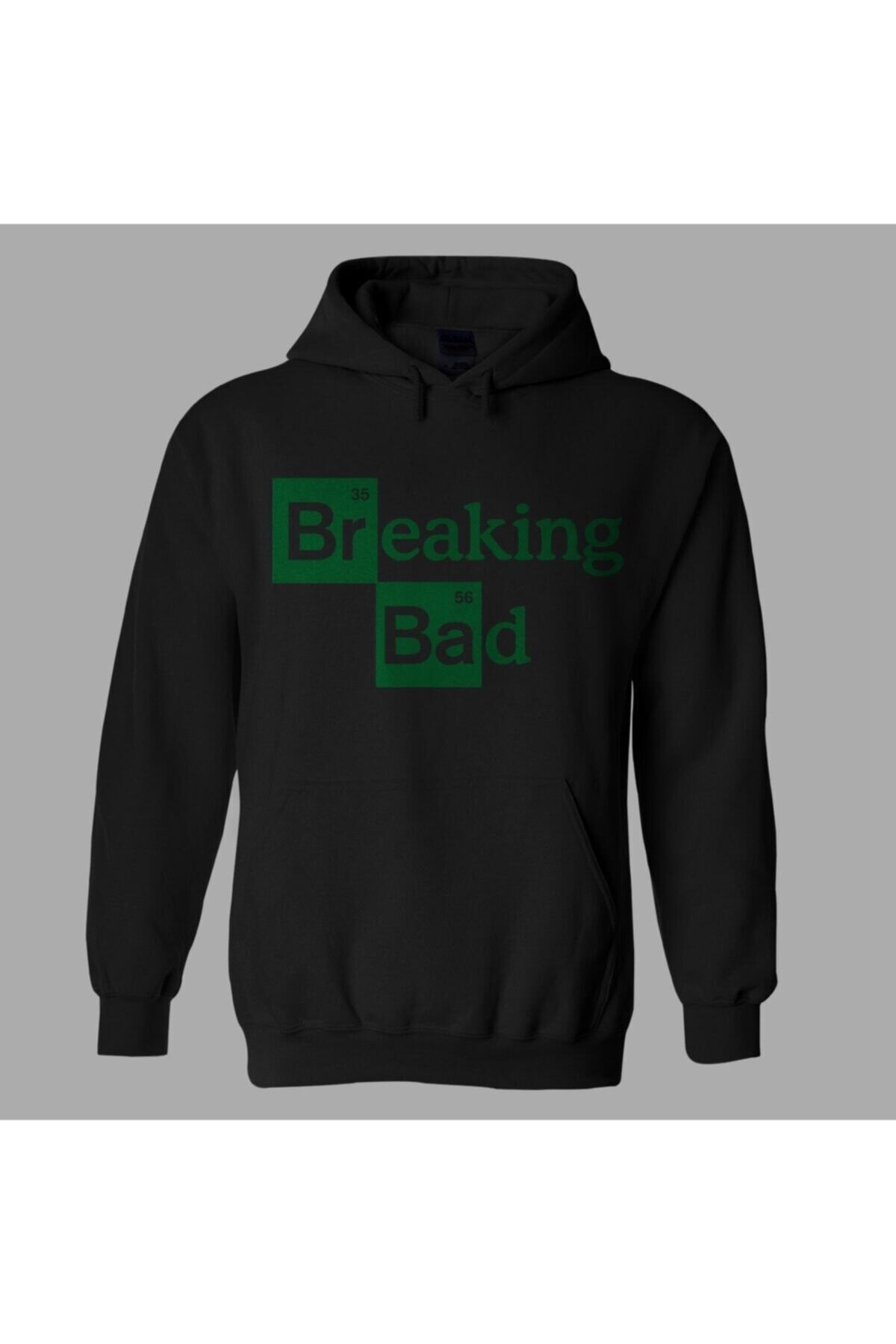 Unisex Siyah Breaking Bad Hoodie
