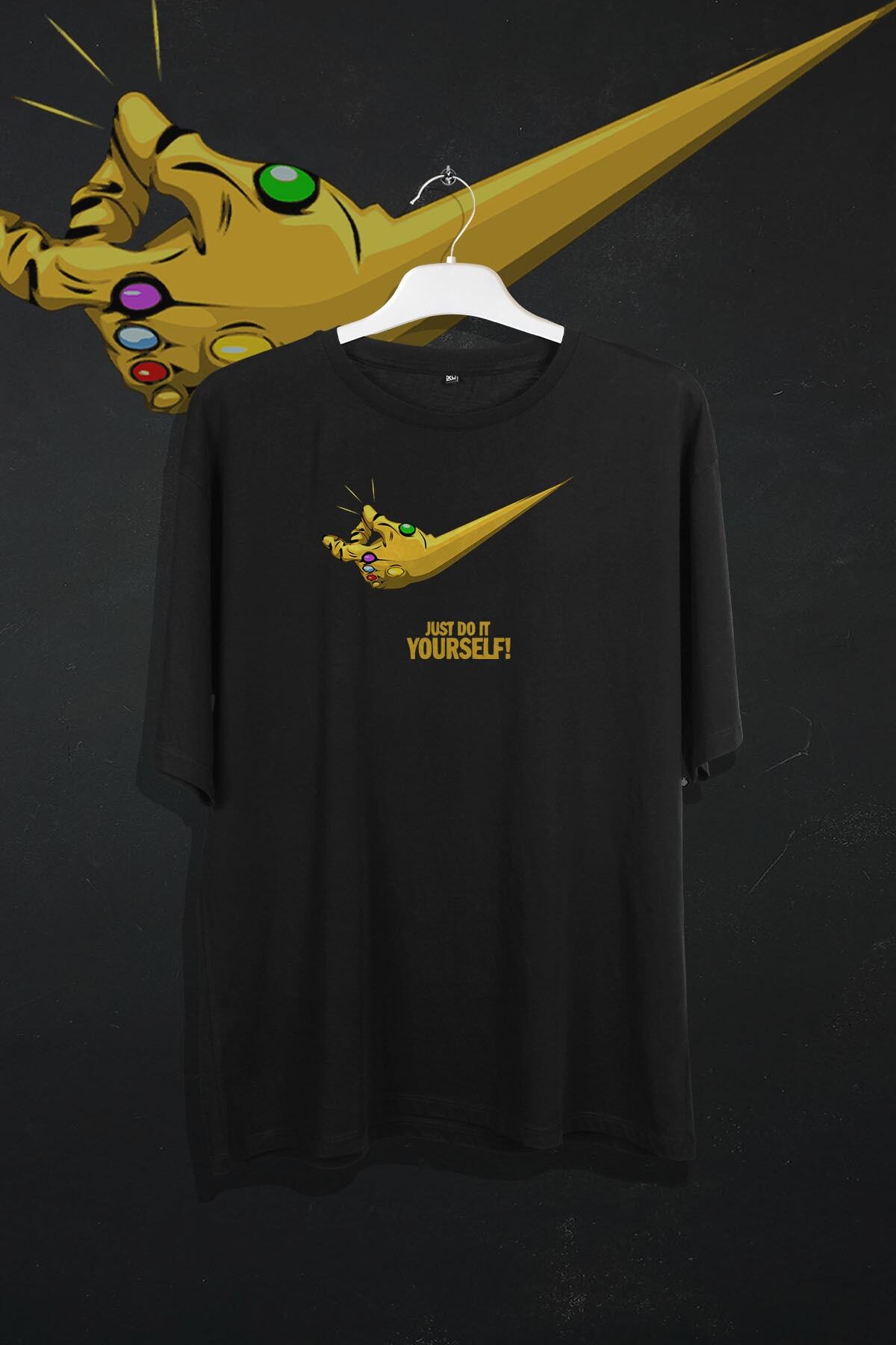 Just Yourself Baskılı Unisex Oversize T-shirt