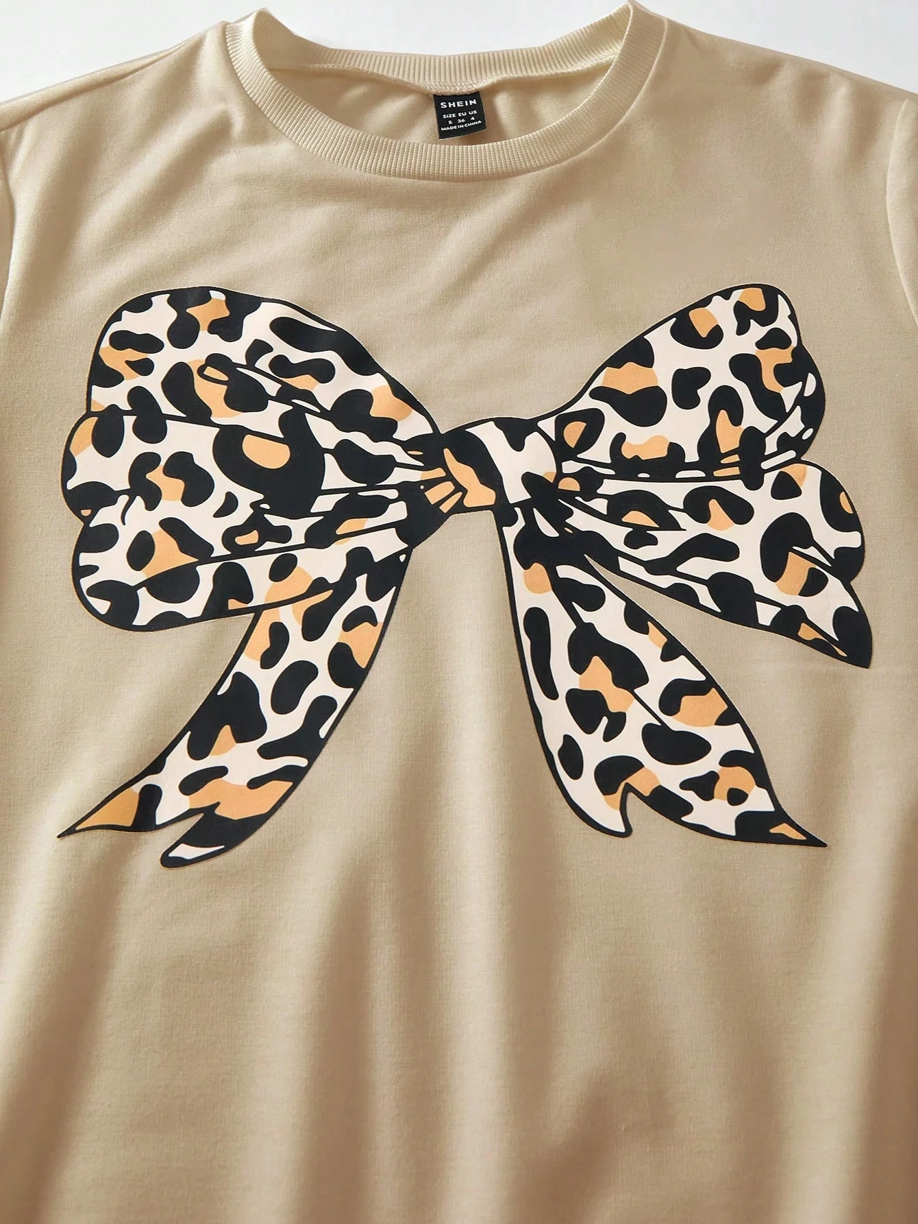 LEOPAR KURDELE DESEN - bej