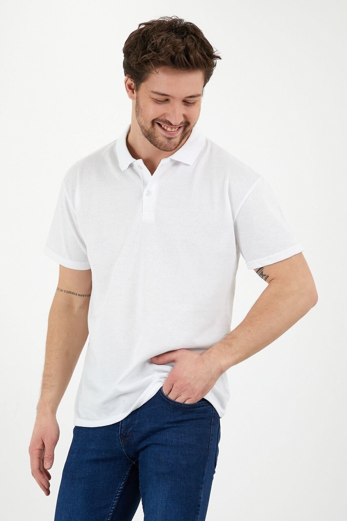 Erkek Siyah Polo Yaka Lakost T-shirt