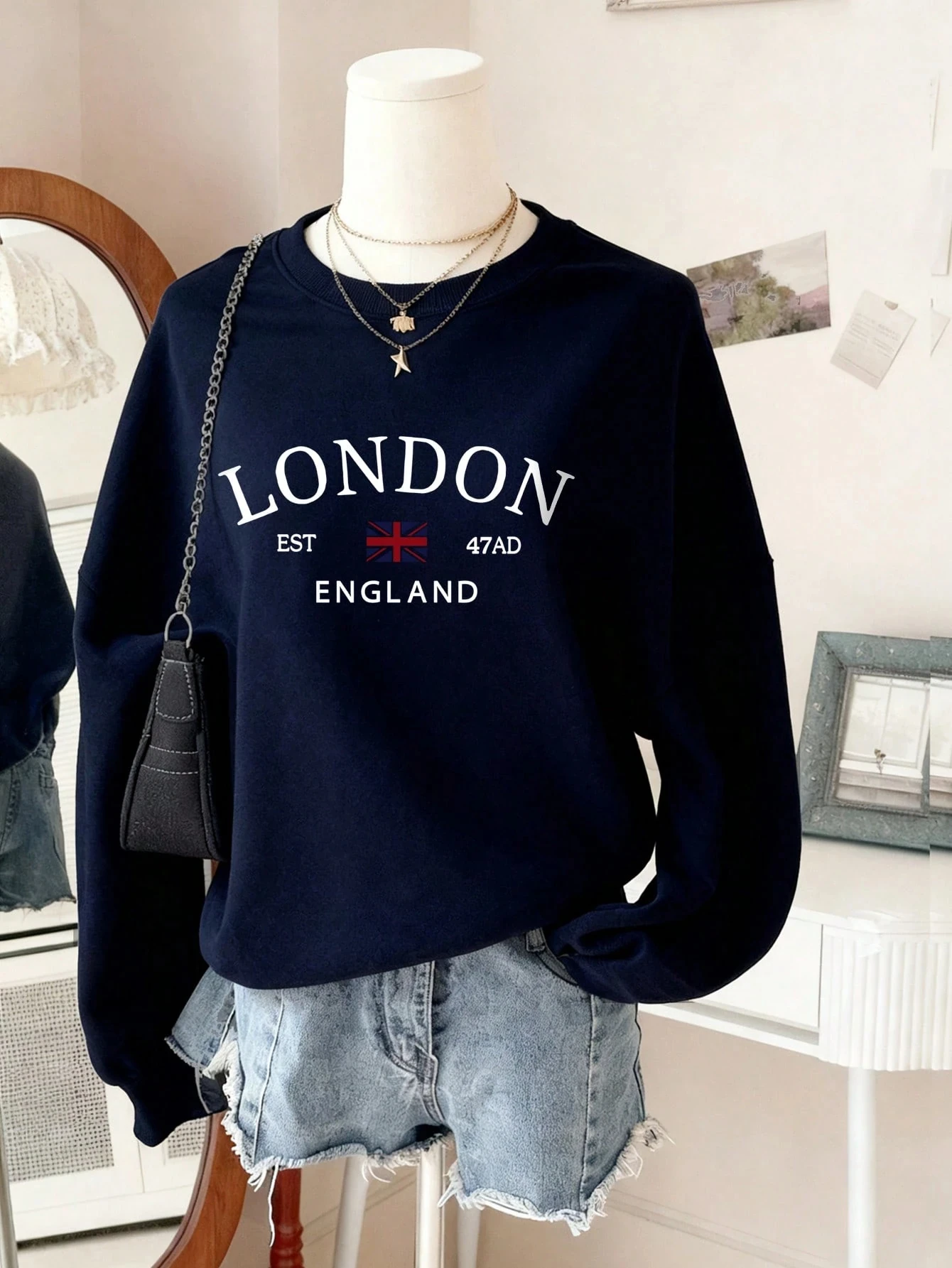 LONDON SWEATSHIRT - lacivert
