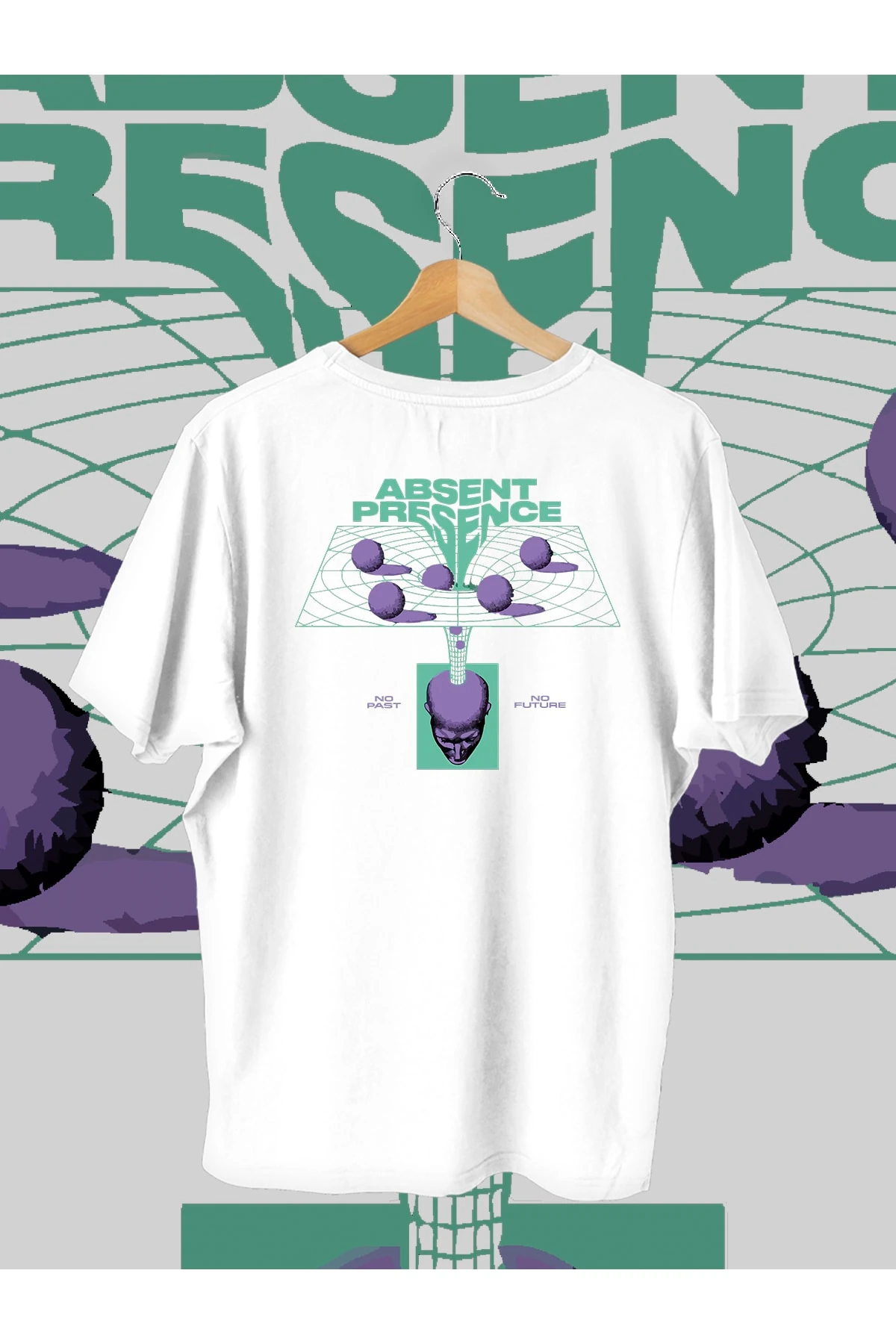 Future Baskılı Oversize T Shirt