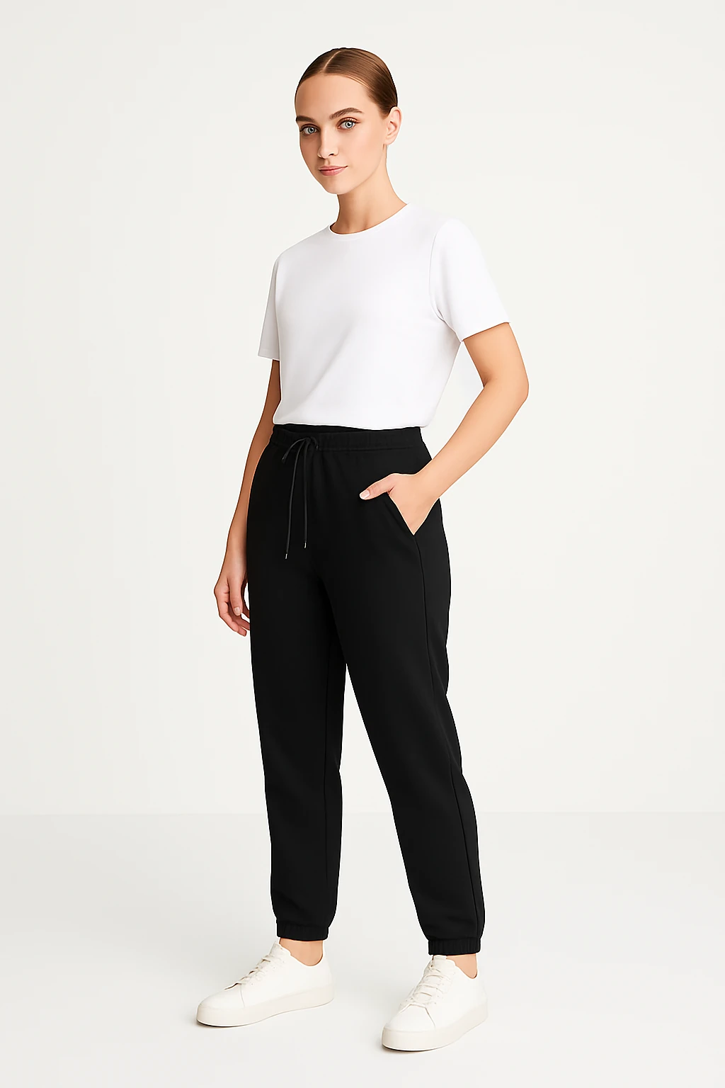 Kadın Jogger Basic Eşofman Altı - siyah