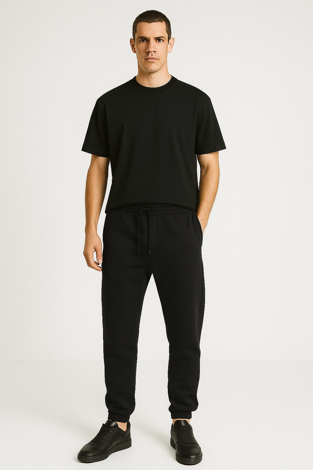 Erkek Jogger Basic Eşofman - siyah