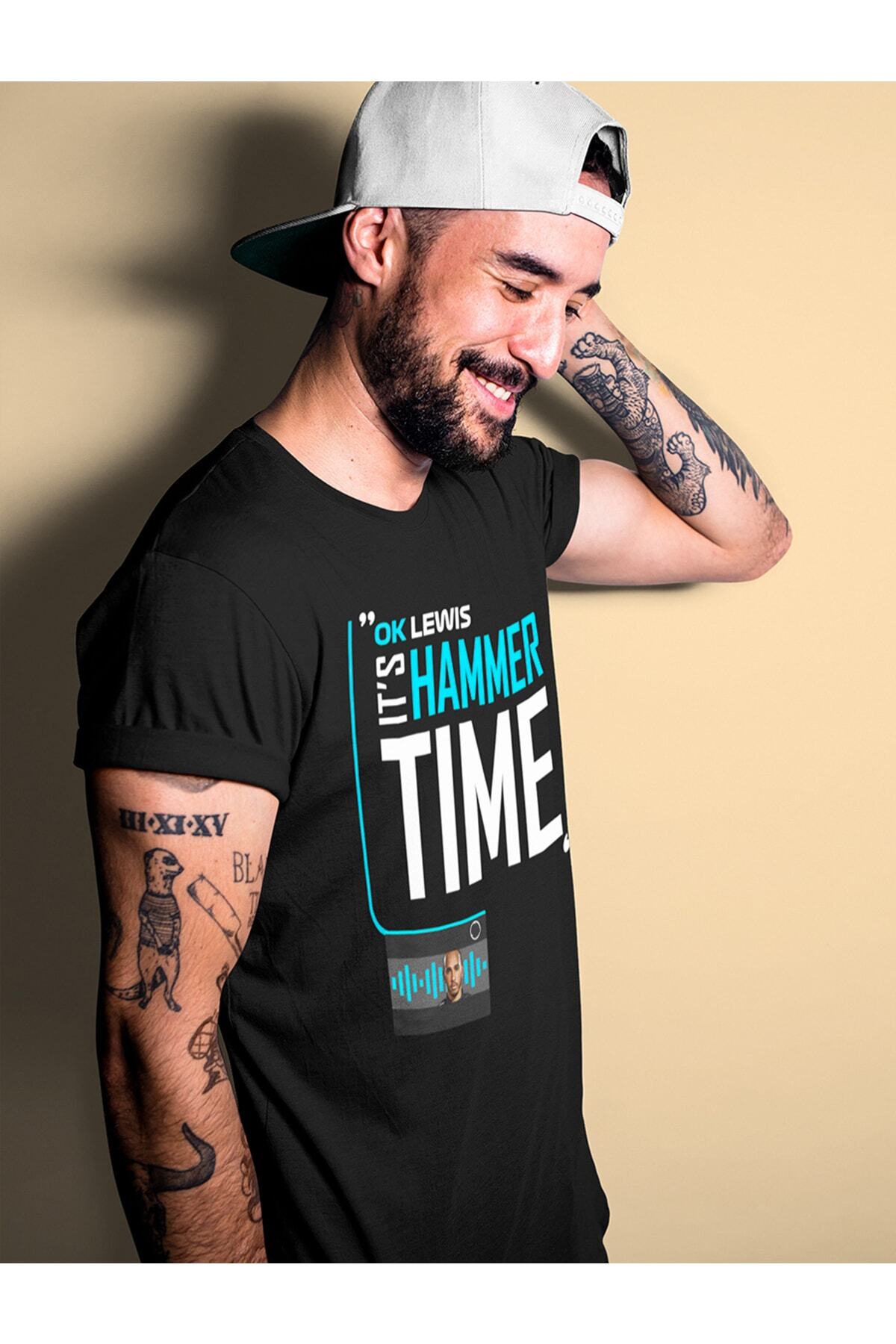 Lewis Hammertime Radio Series Siyah T-shirt