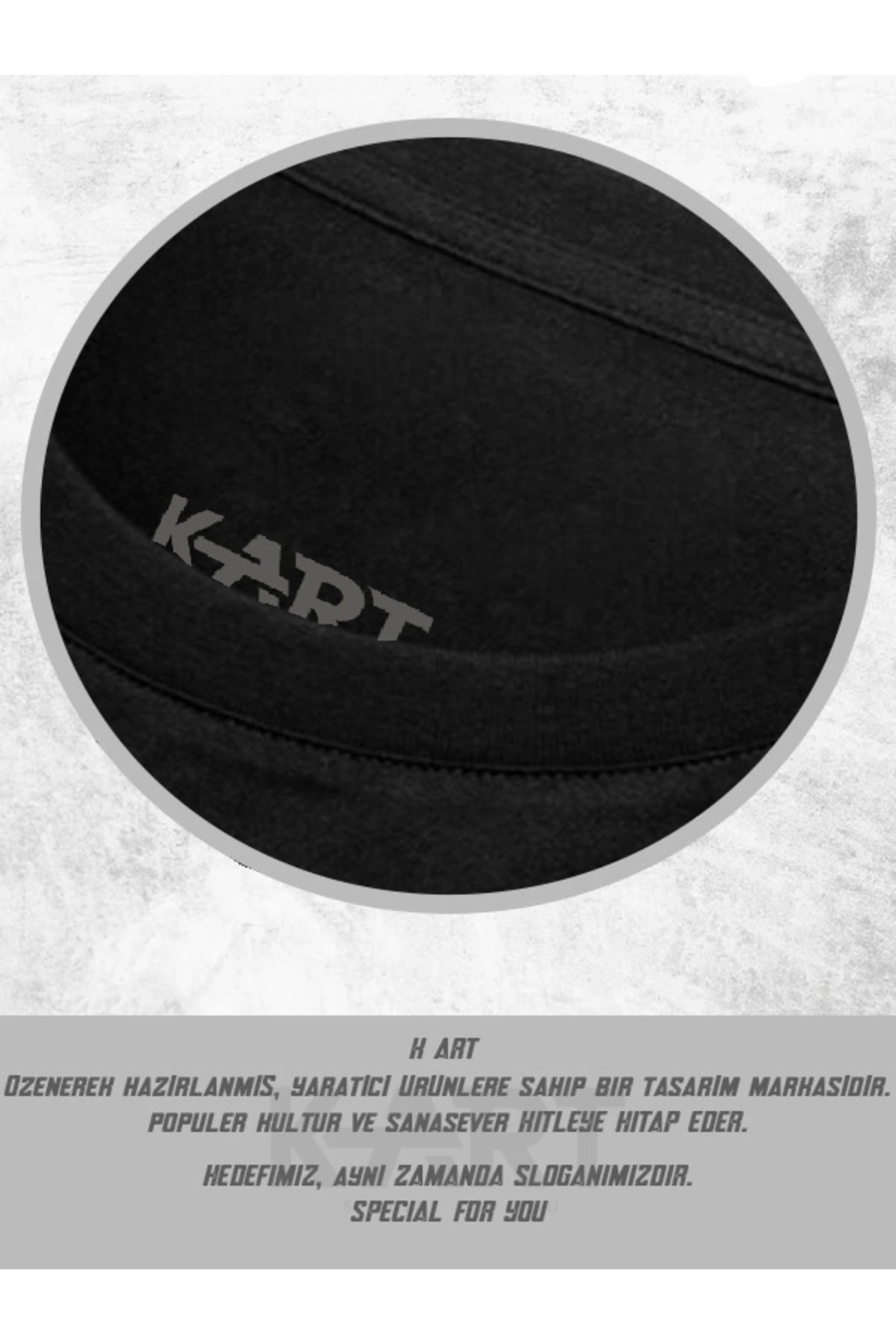 K-art Bear Car Tasarımlı Siyah Unisex T-shirt