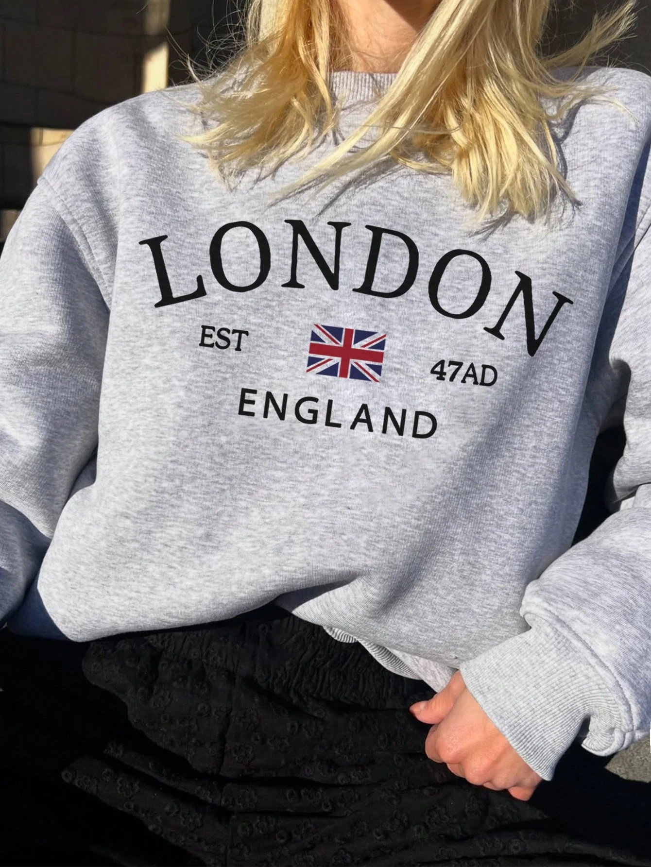 LONDON SWEATSHIRT - gri