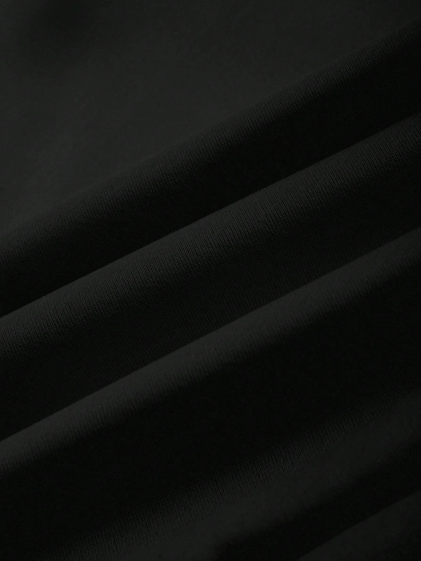 GÜMÜŞ KURDELE BASKILI HOODİE - siyah