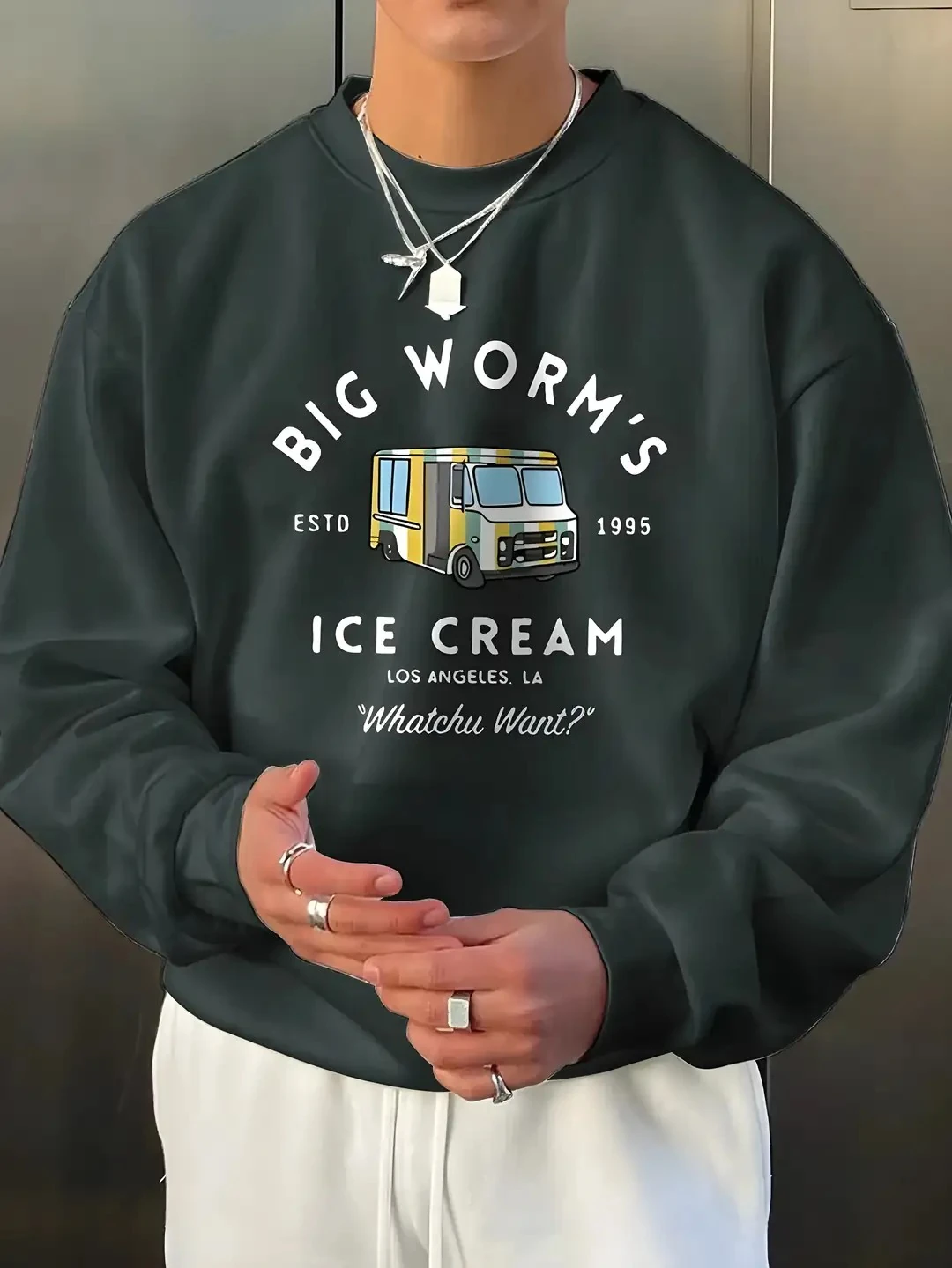 BIG WORM'S TREND SWEATSHIRT - antrisit