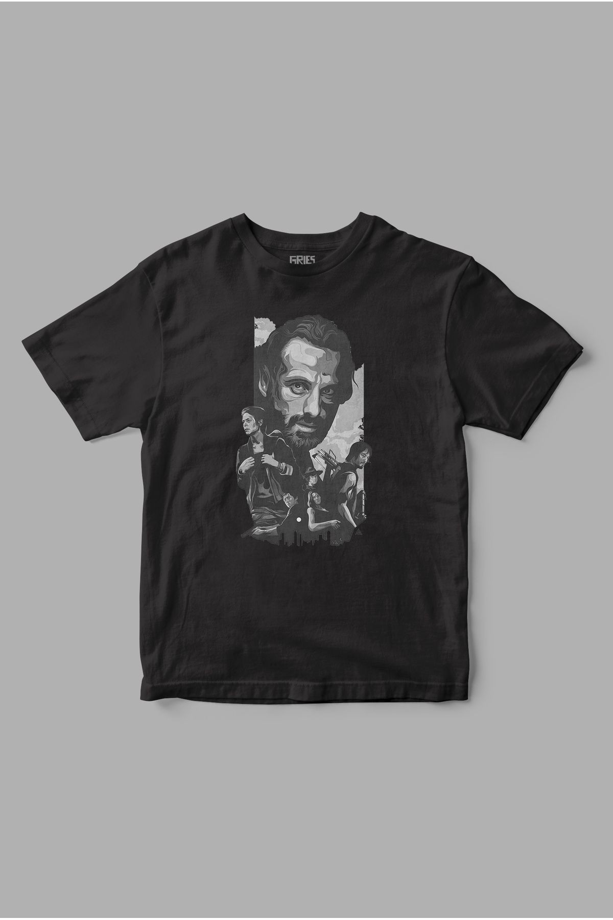 "Team Rick" Rick Grimes The Walking Dead Twd Baskılı Tişört