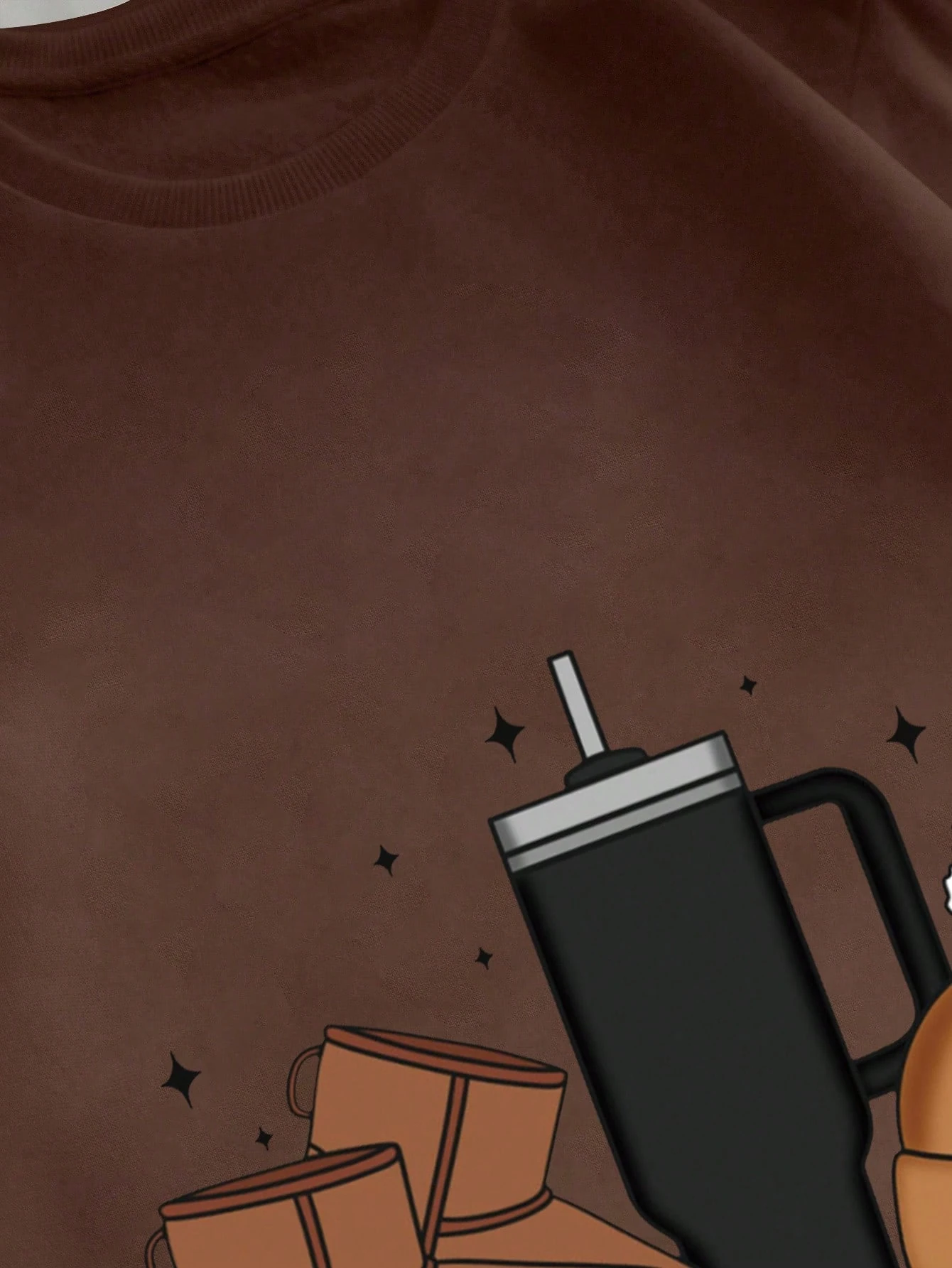 WINTER BASICS SWEATSHIRT - kahverengi