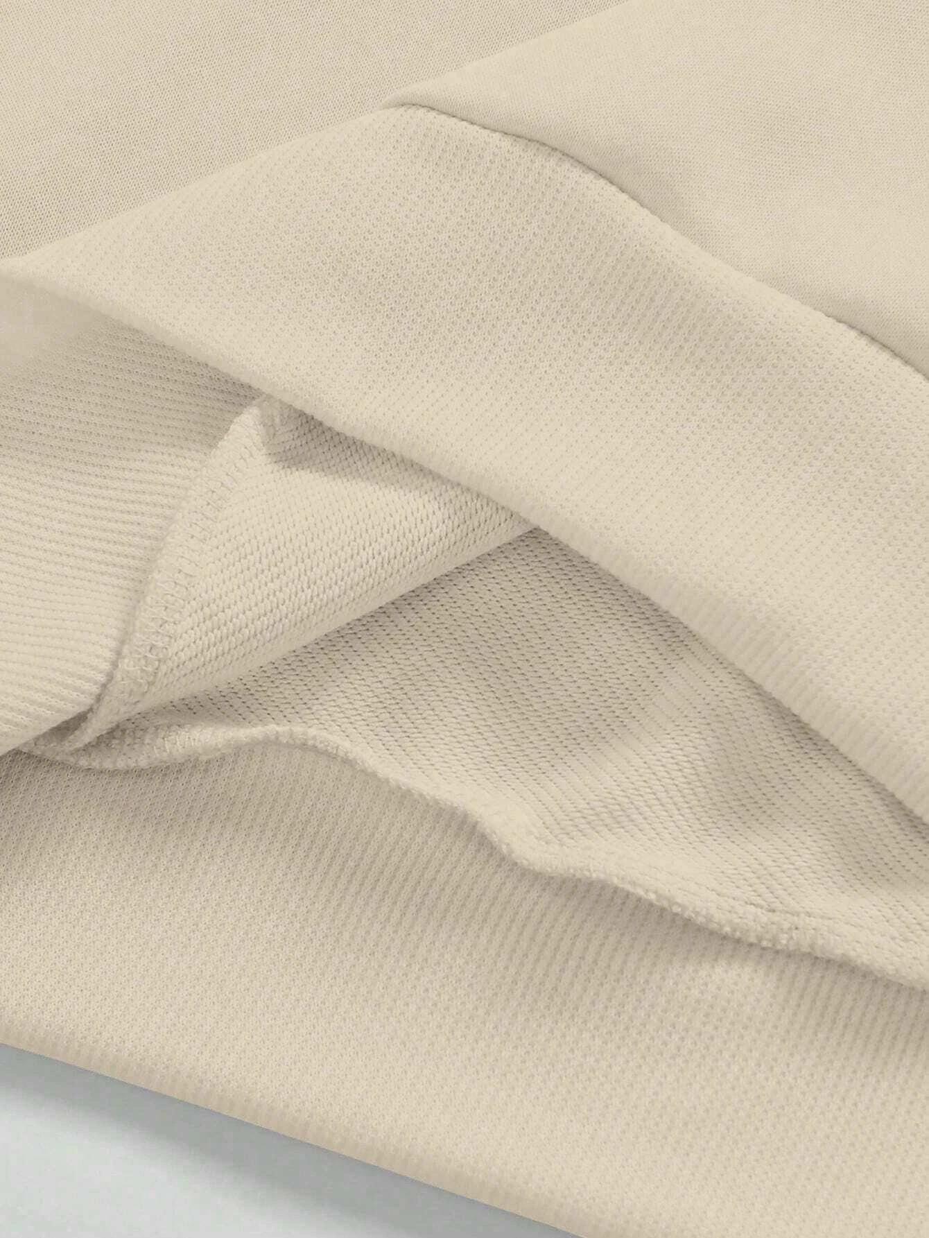 TRUST NO ONE TASARIM SWEATSHIRT - bej