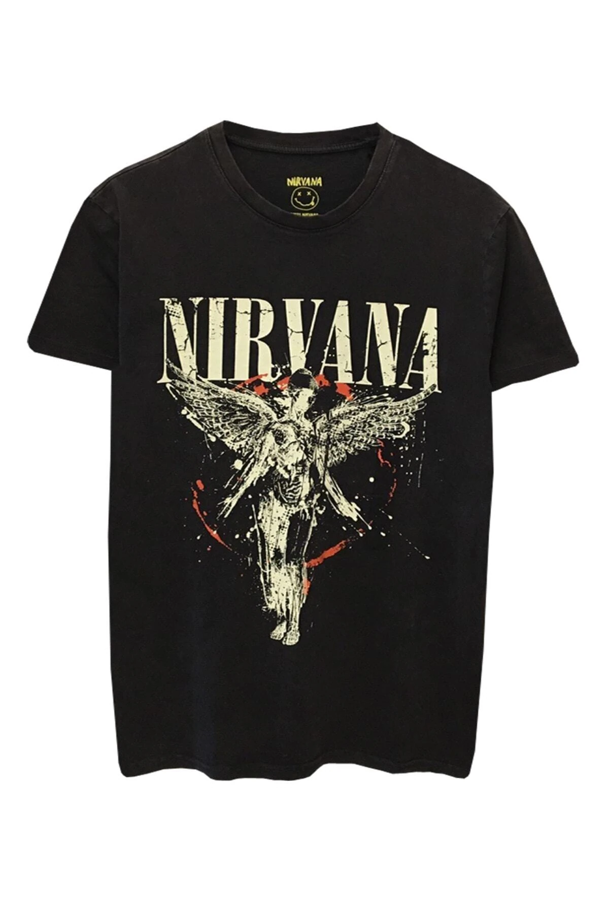 GİYİMİXTR Unisex Rock Müzik Nirvana Baskılı Tişört