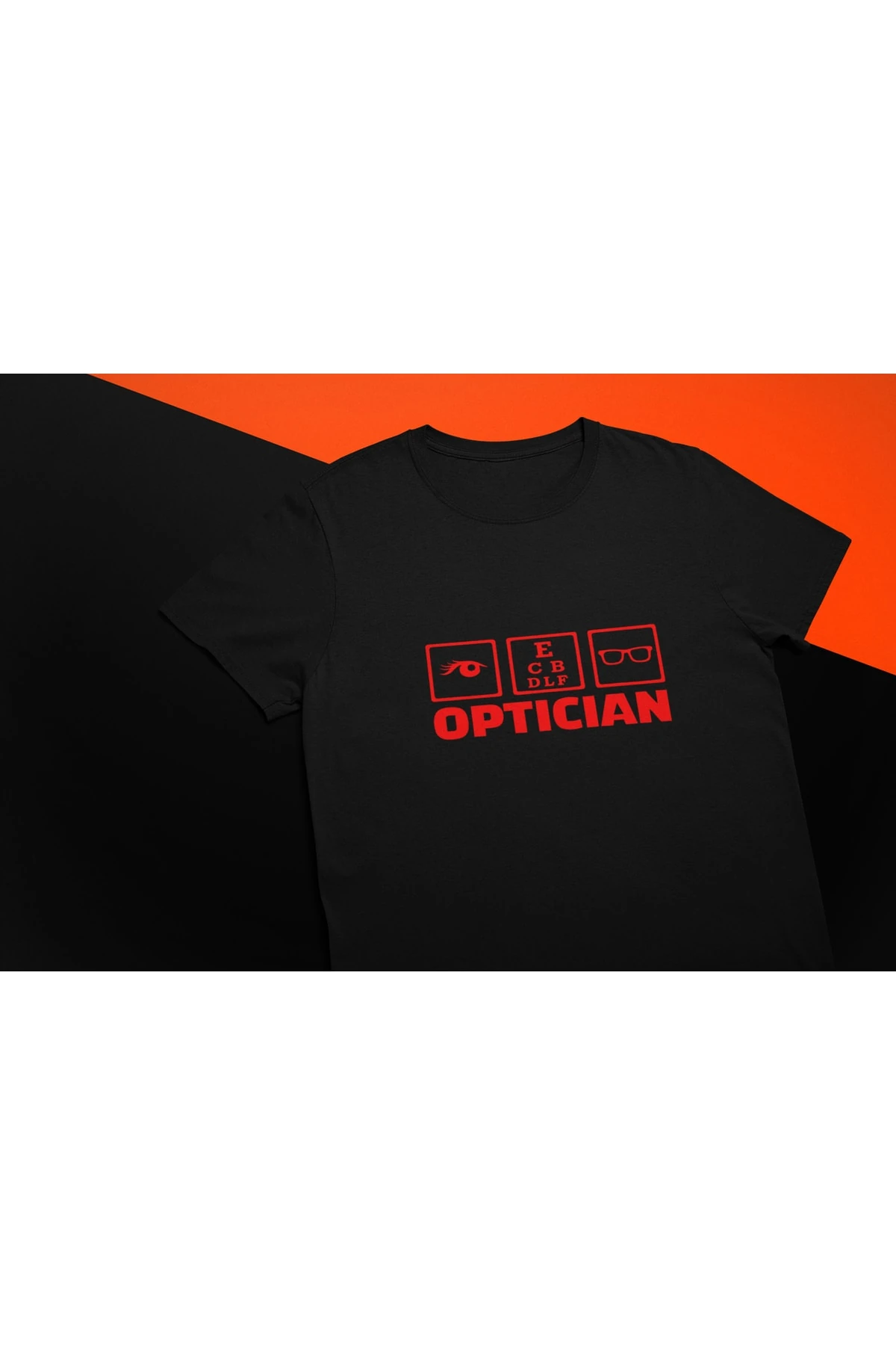 Optician Tshirt Unisex Beyaz K Regularfit