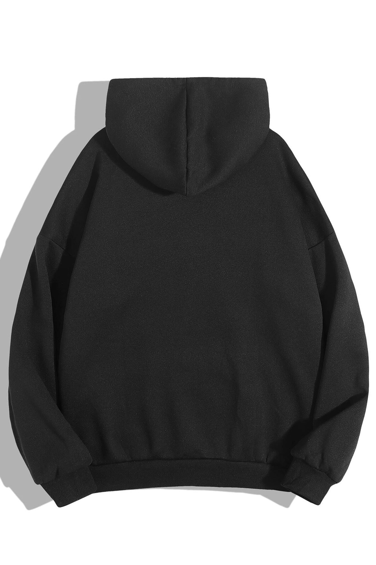 - Şardonlu Kapüşonlu Kapüşonlu Kanguru Cep Oversize Lastik Paça Sweatshirt Takimi