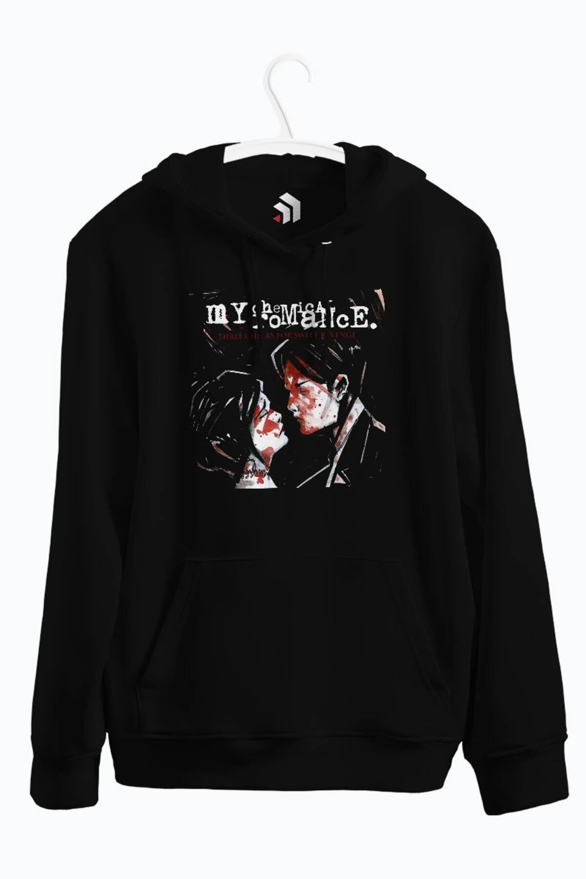 Revenge My Chemical Romance Baskılı Kapşonlu Sweatshirt