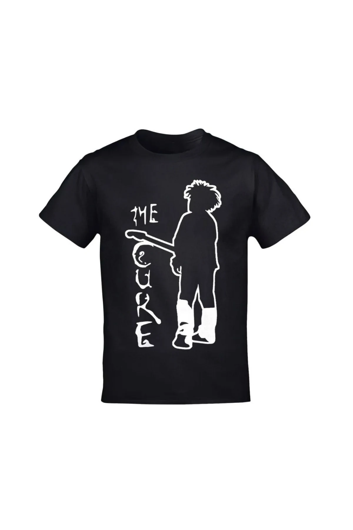 UNİSEX The Cure Baskılı Unisex Siyah T-shirt