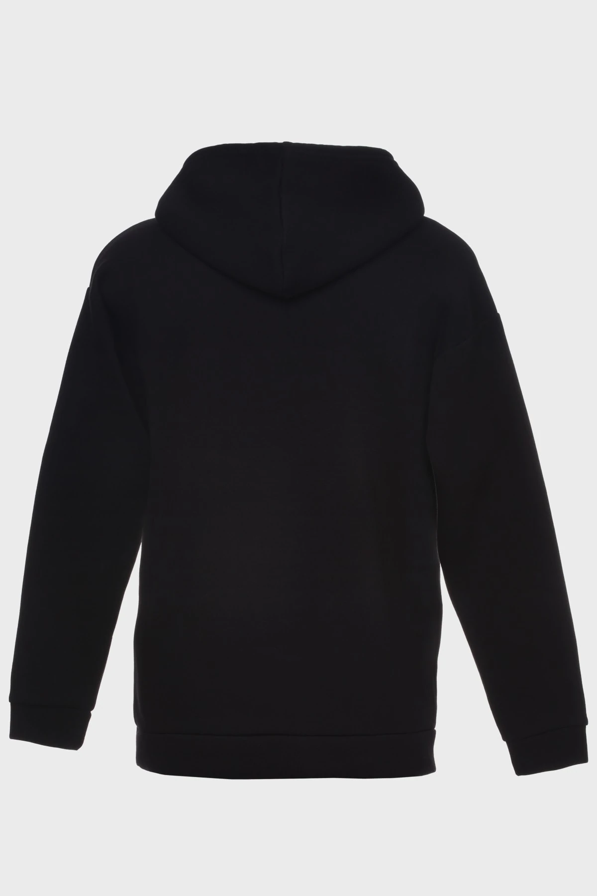 Parot Minimal Baskılı Kapüşonlu Üç İplik Sweatshırt Oversıze Hoodıe