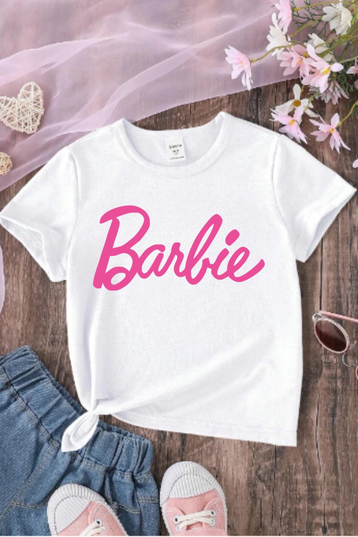 Kız Çocuk Tişört Barbie Baskılı Kız Tişört