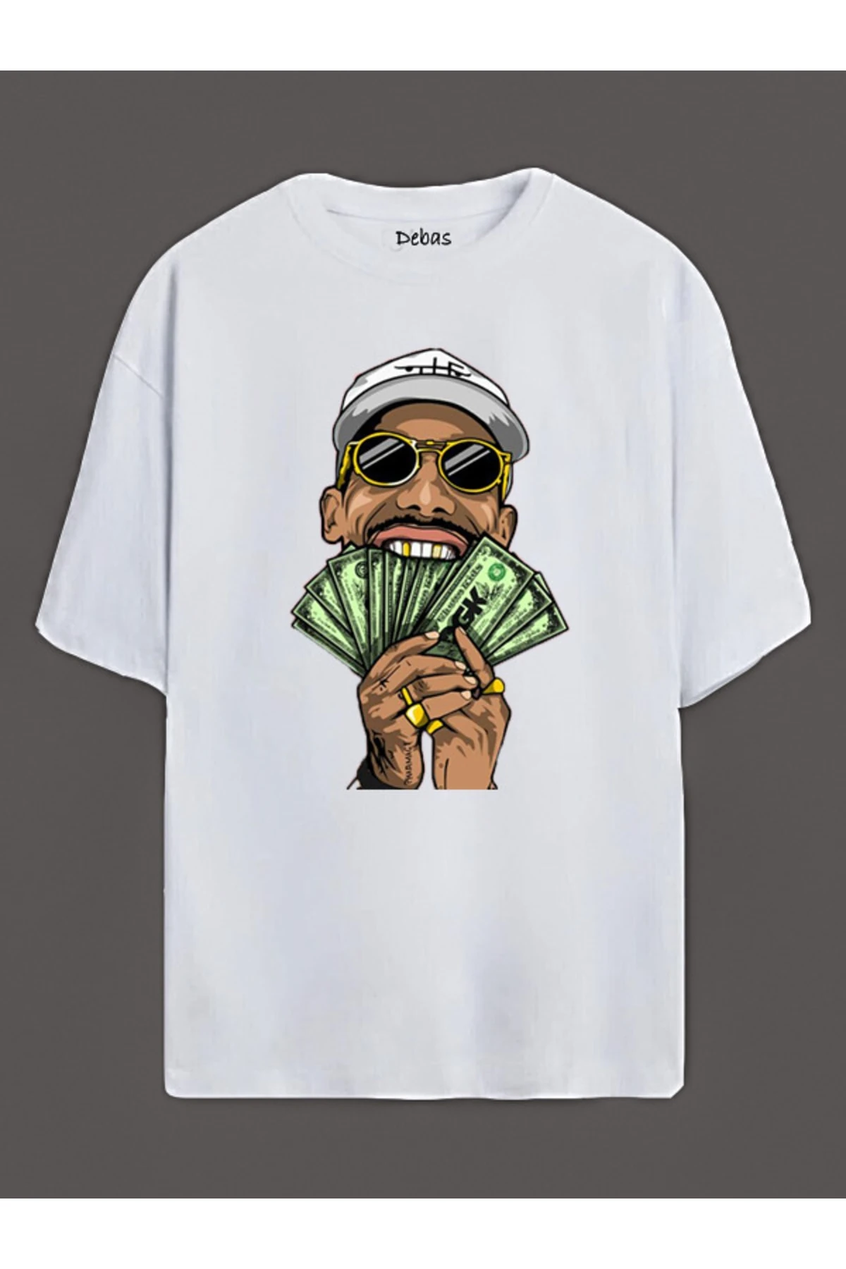 Unısex Trend Baskılı Oversize T Shirt