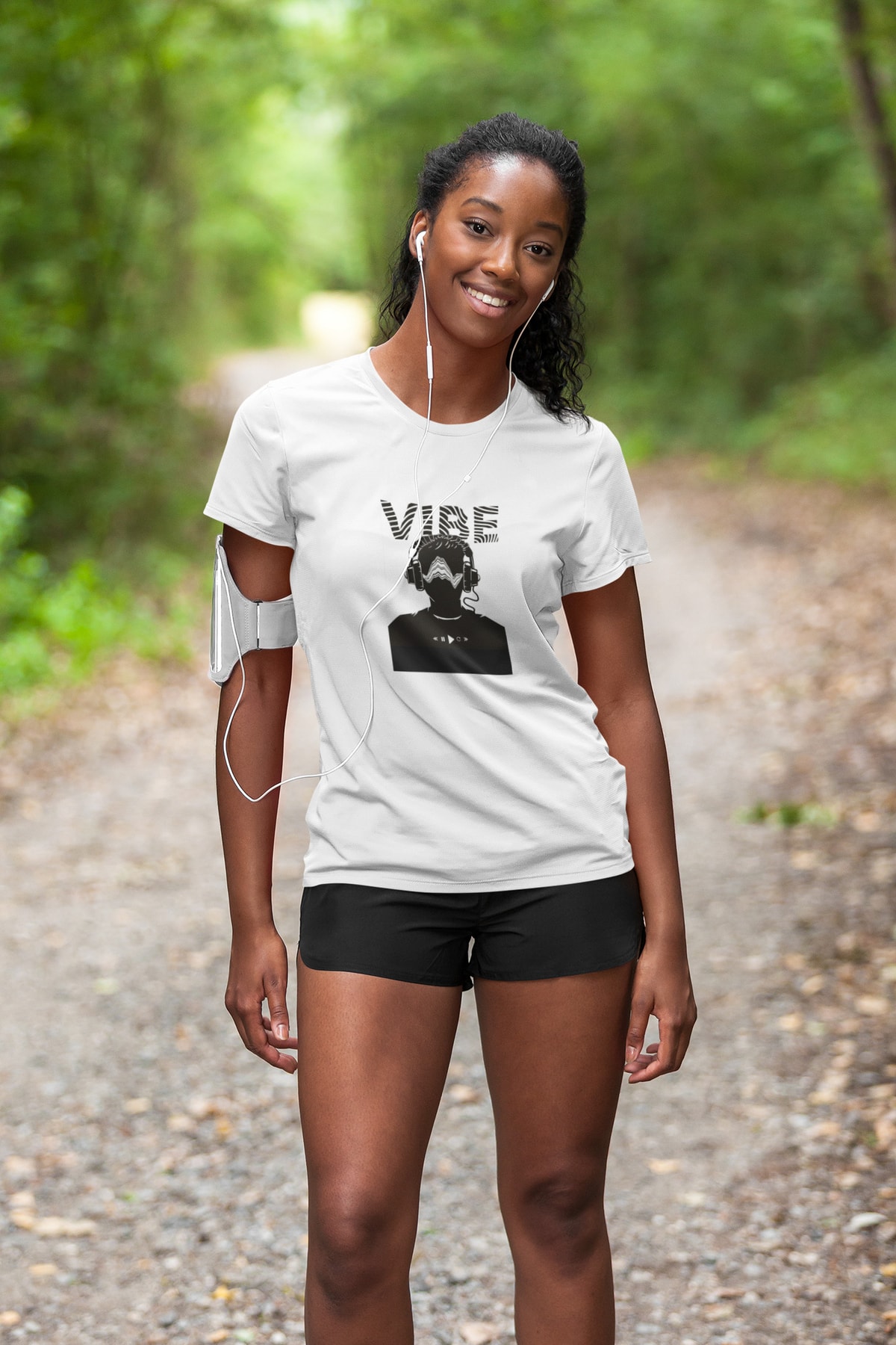 Music Tshirt Vibe Unisex Beyaz Regularfit