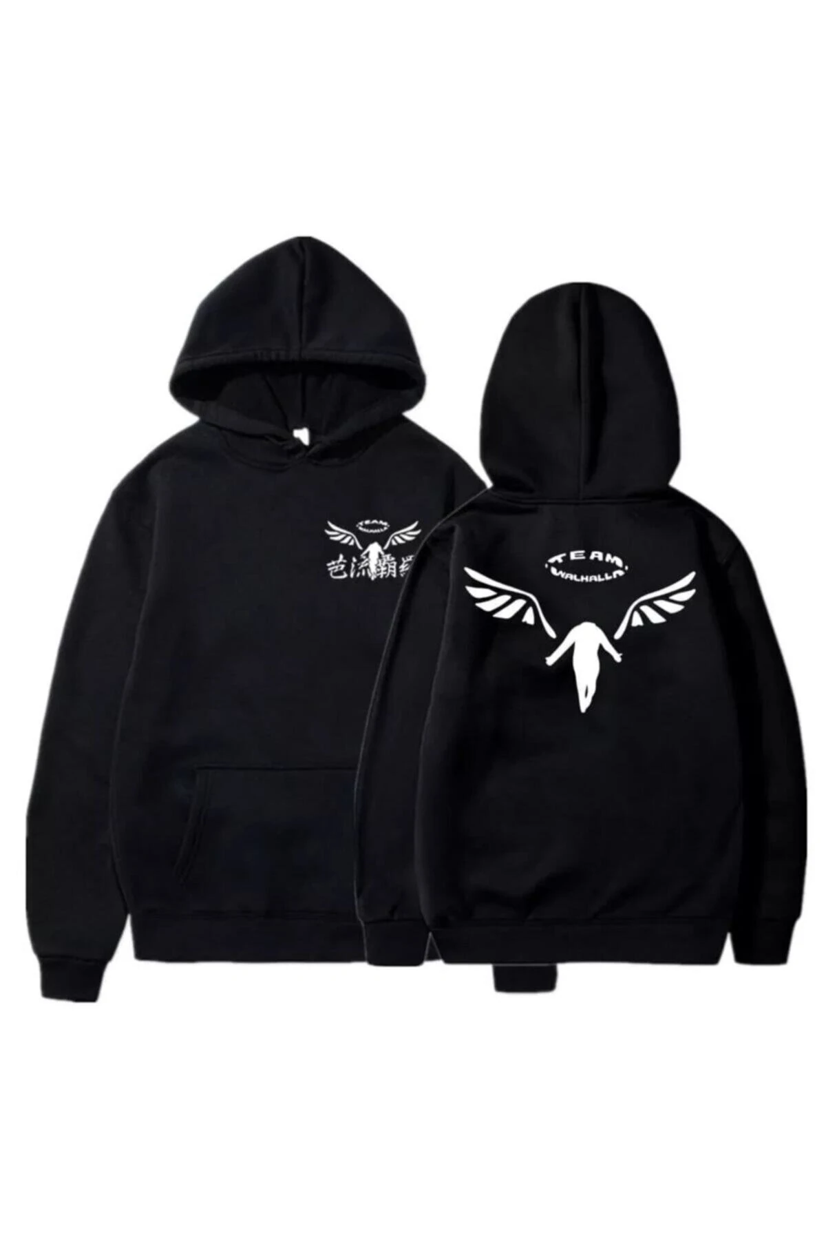 Tokyo Revengers Walhalla Hoodıe- Siyah