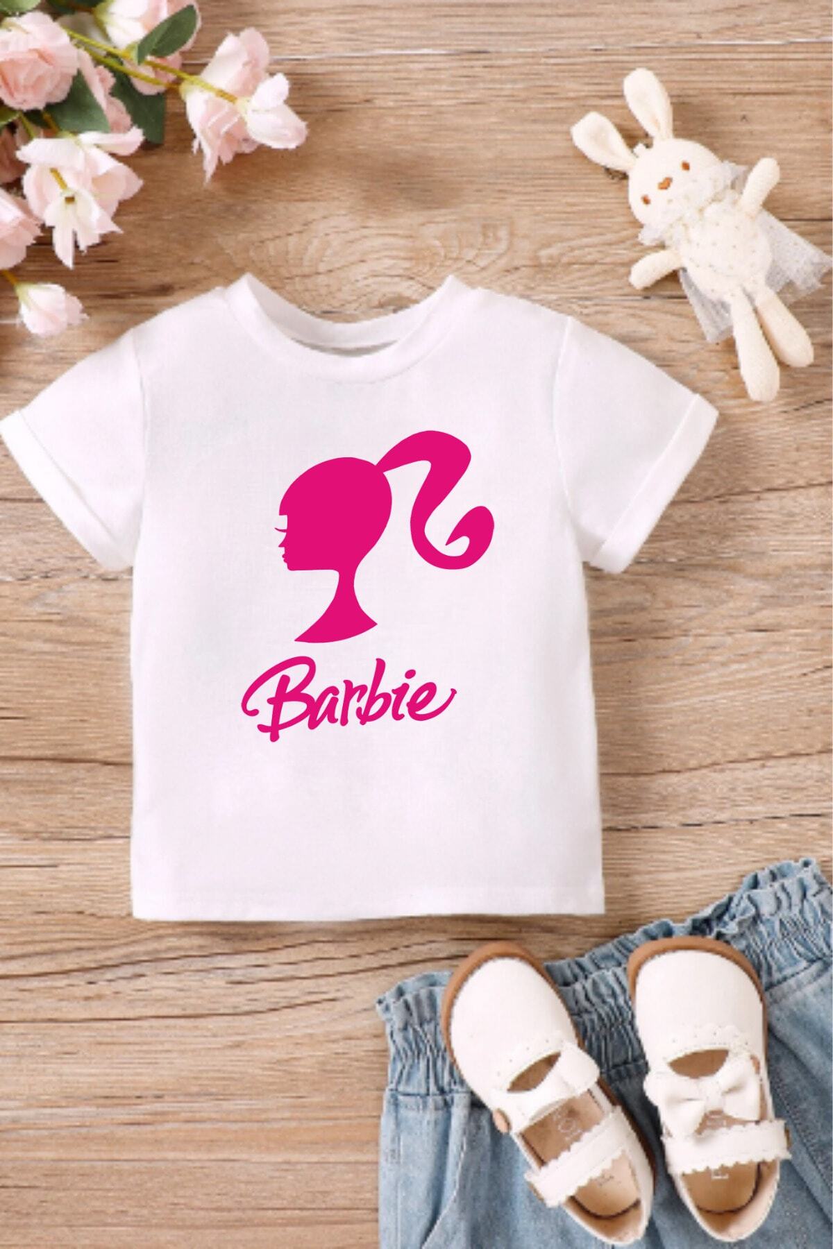 Kız Çocuk Tişört Barbie Kız Baskılı Kız T-shirt