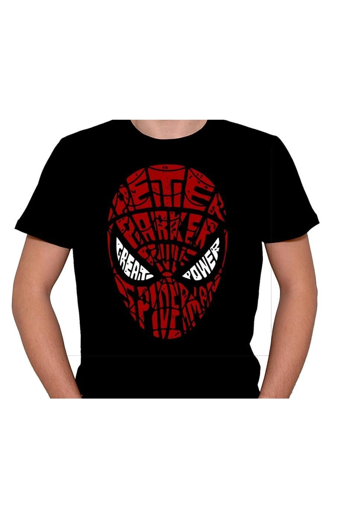 Spiderman Örümcek Adam Mask Tişört Unisex T-shirt