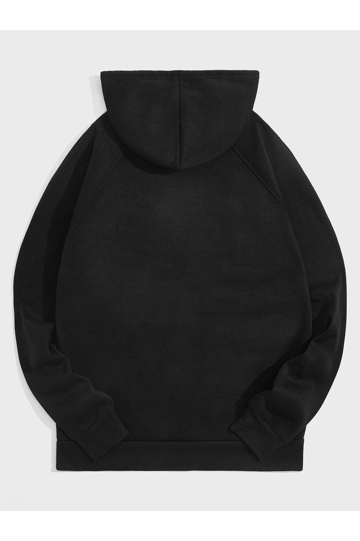 Unisex Baskılı Oversize Kapüşonlu Sweatshirt