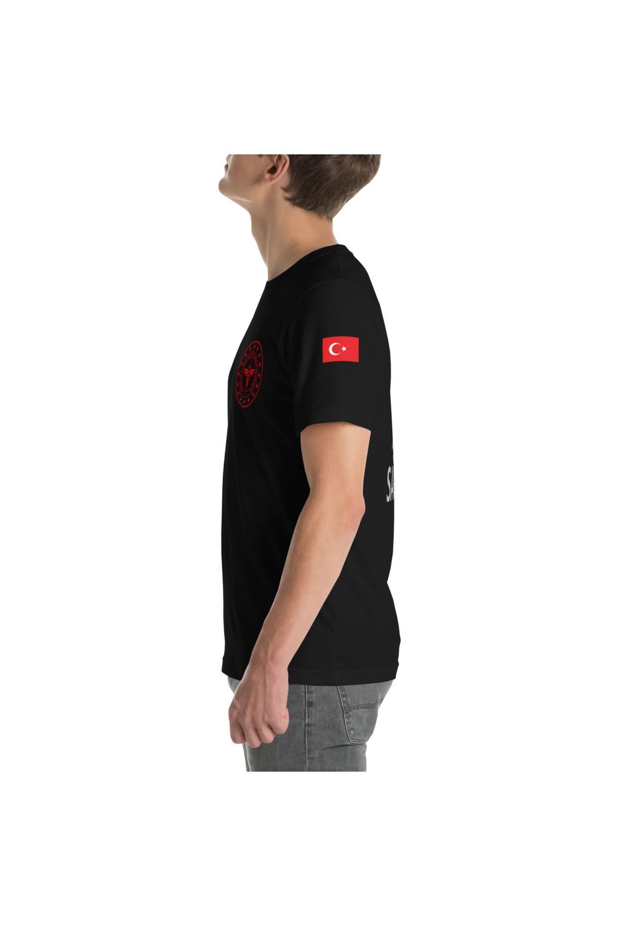 112 Acil Sağlık T-shirt Siyah Rahat Kalıp