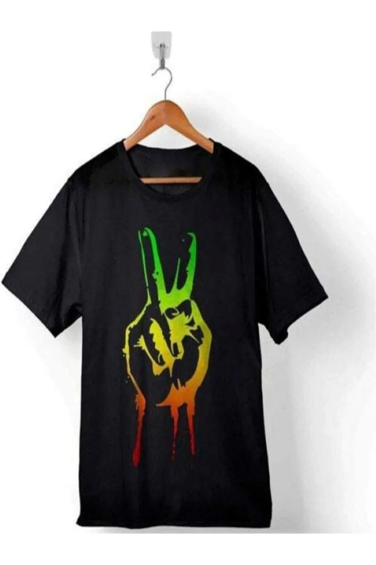 Reggae Özgürlük Işareti Rasta Iı Tımelıne t-shirt