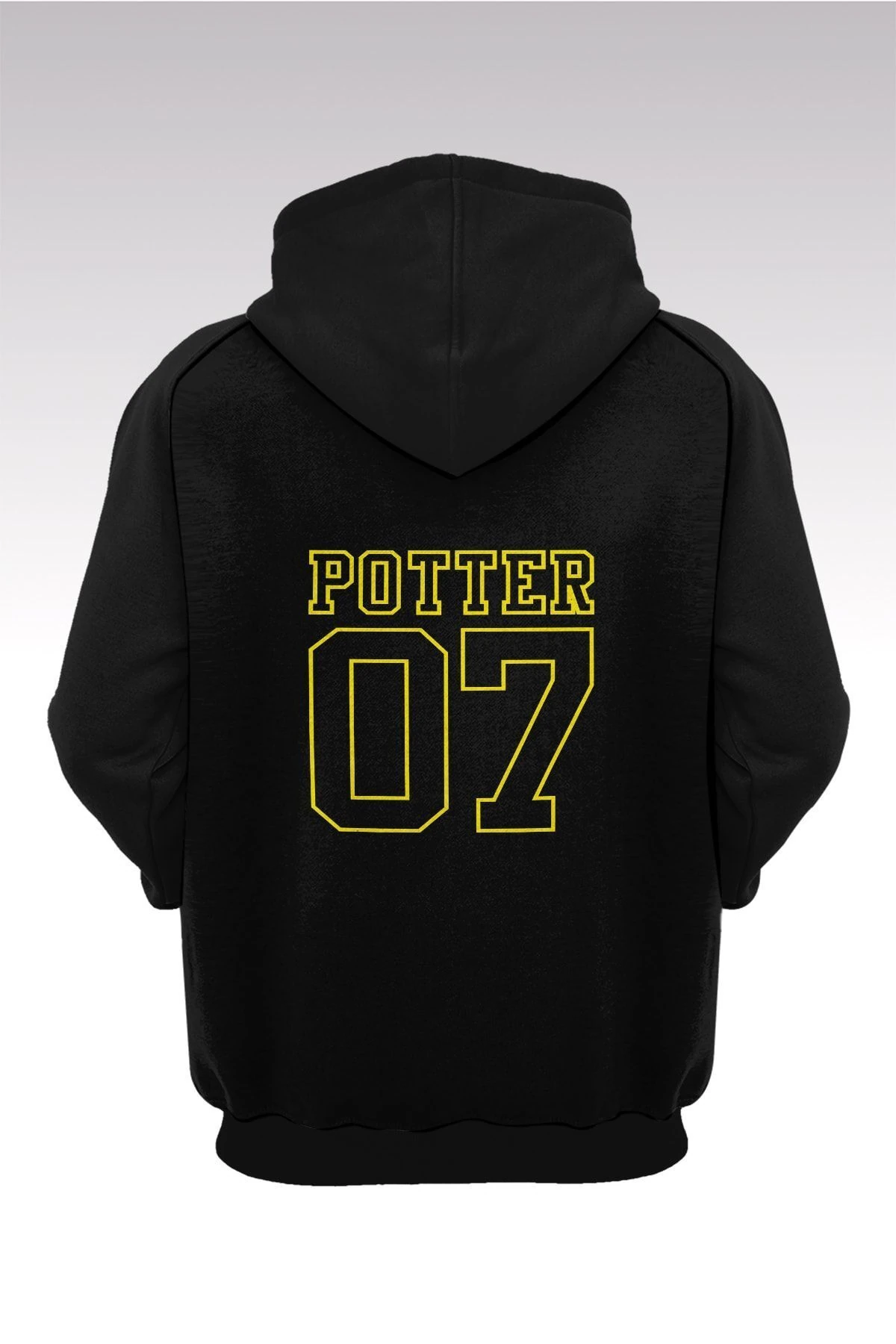 Harry Potter Gryffindor 56 Siyah Kapşonlu Sweatshirt