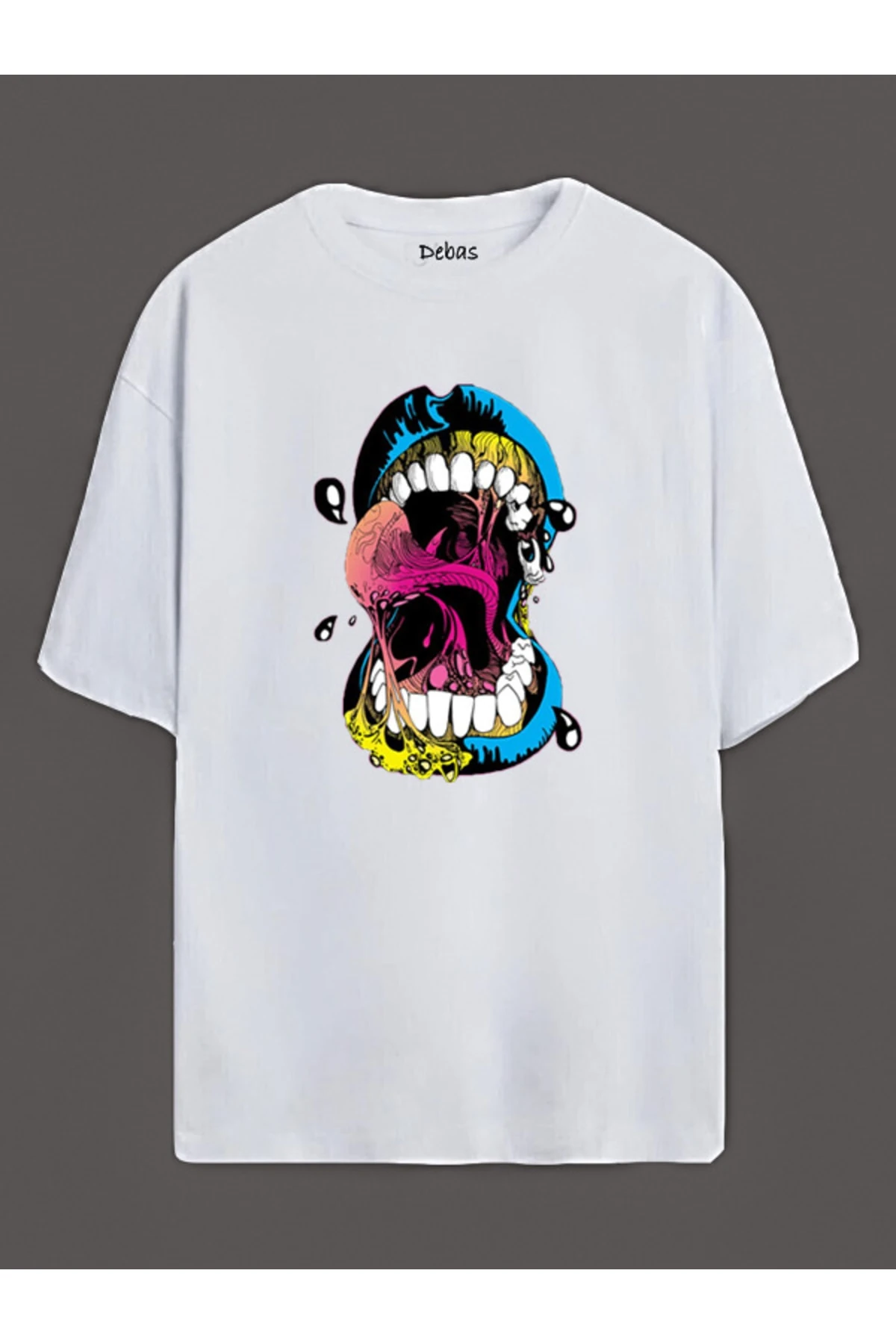 Unısex Trend Baskılı Oversize T Shirt