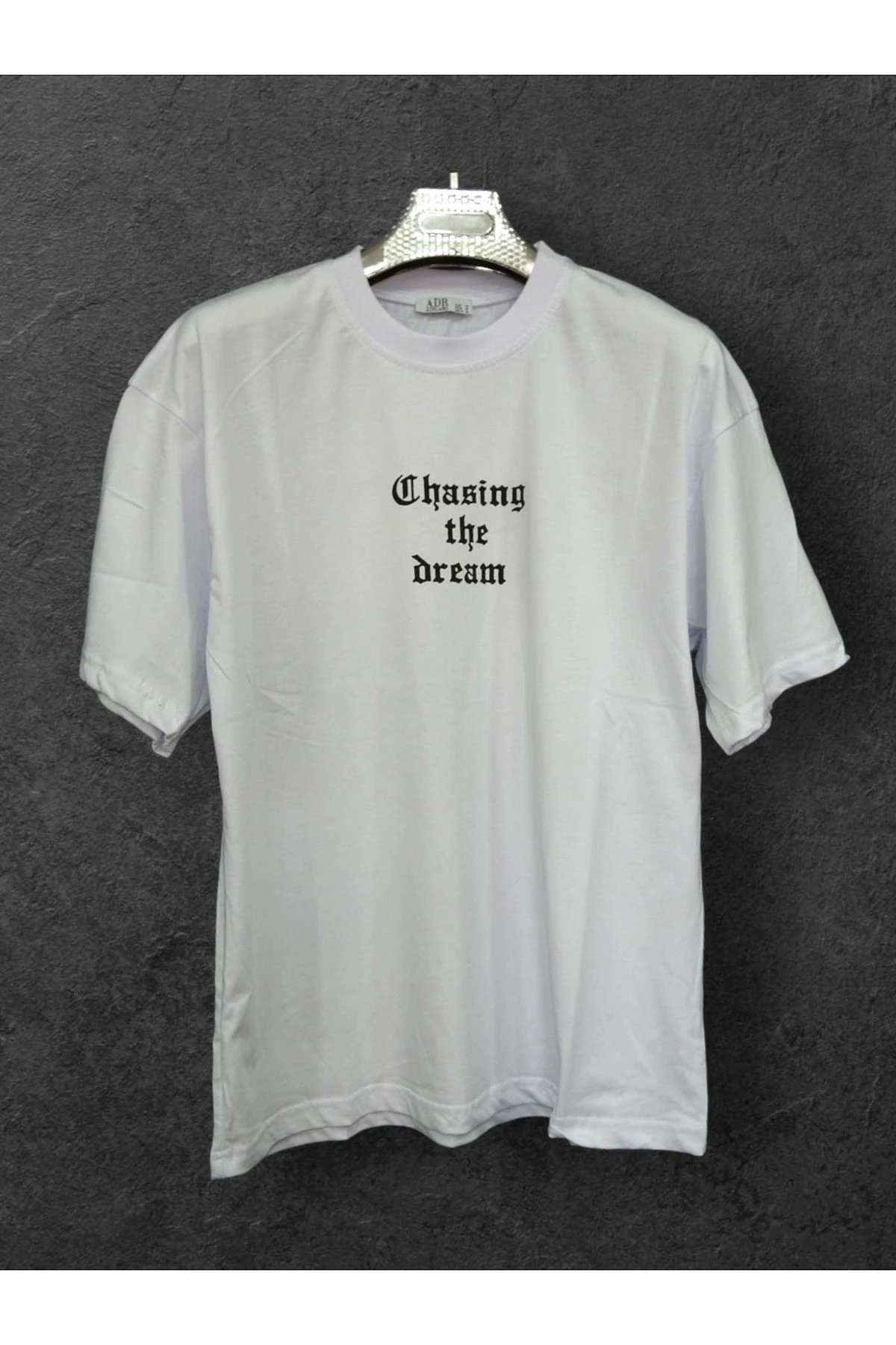 Erkek Baskılı Pamuklu Bisiklet Yaka Kısa Kollu T-shirt