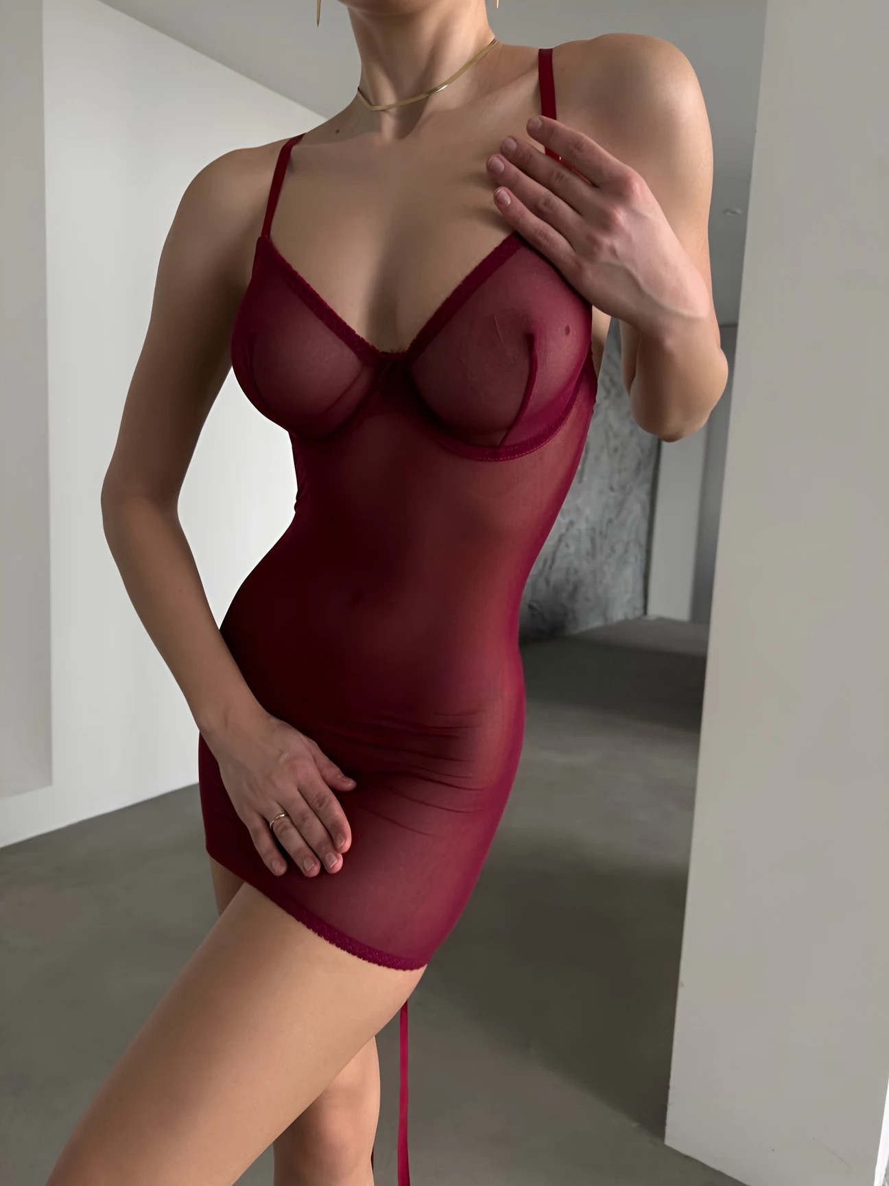Lush Babydoll - Bordo