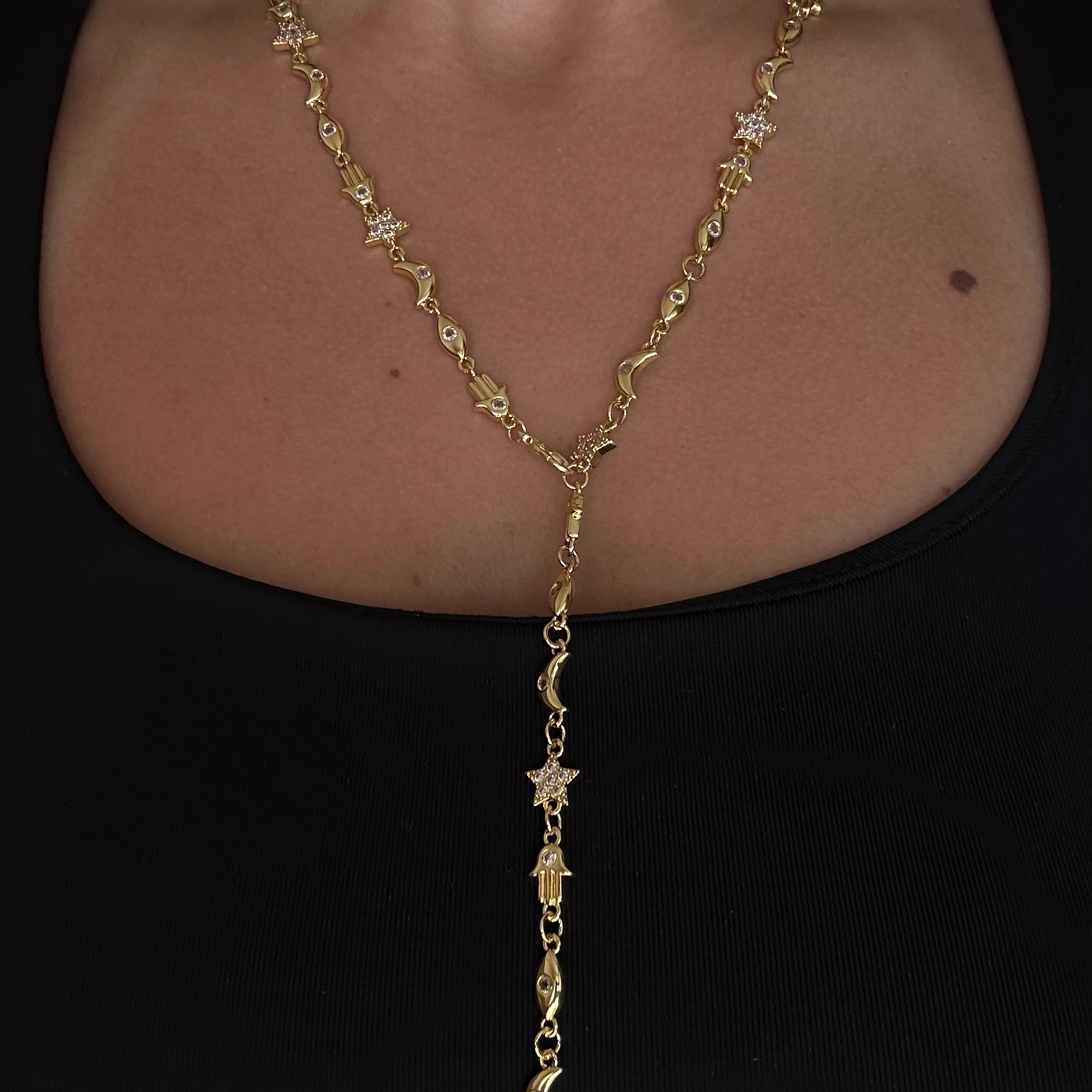 Manifest Y Model Çelik Kolye