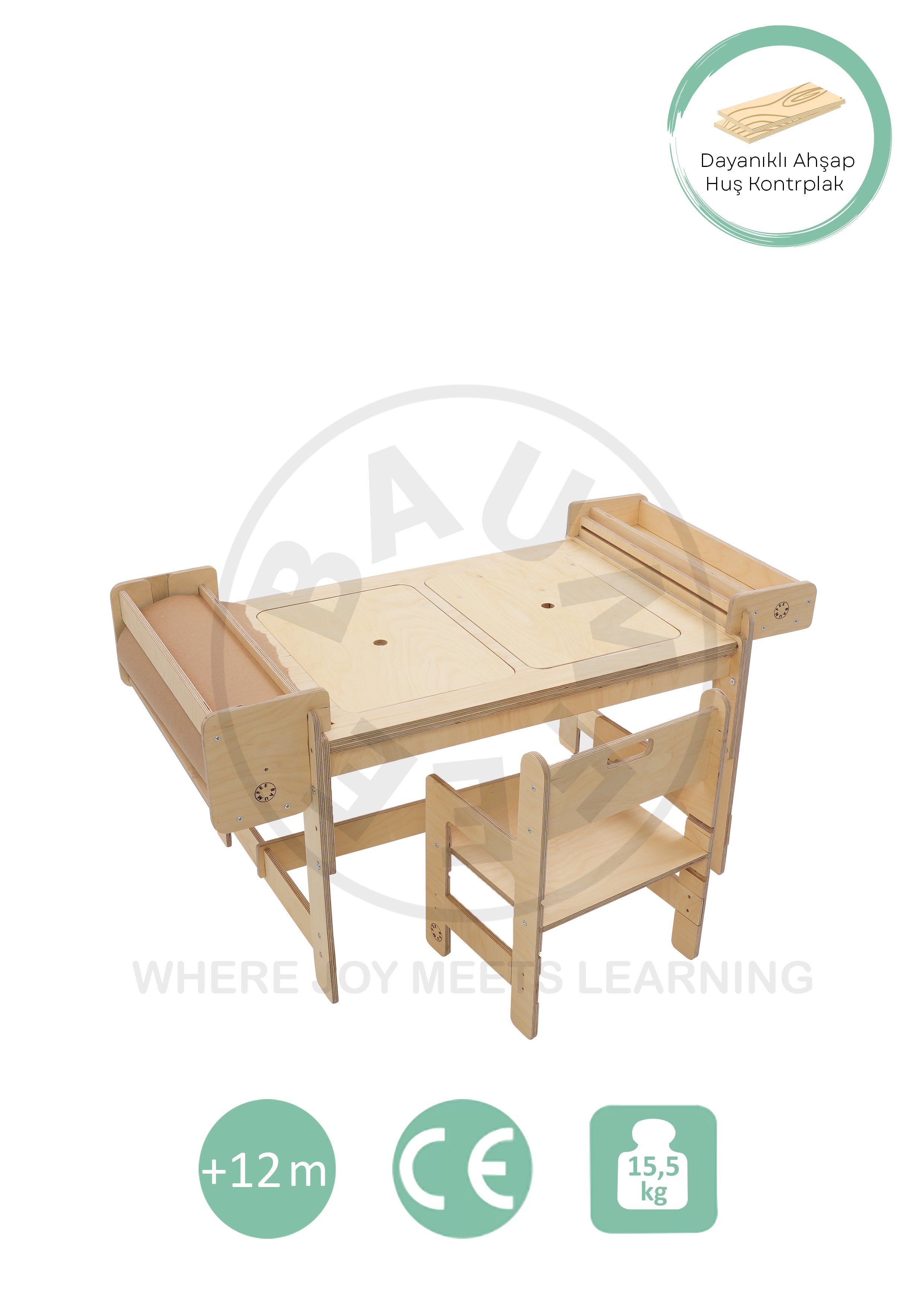 Baumfee  Juniperus Wooden Activity and Event Table